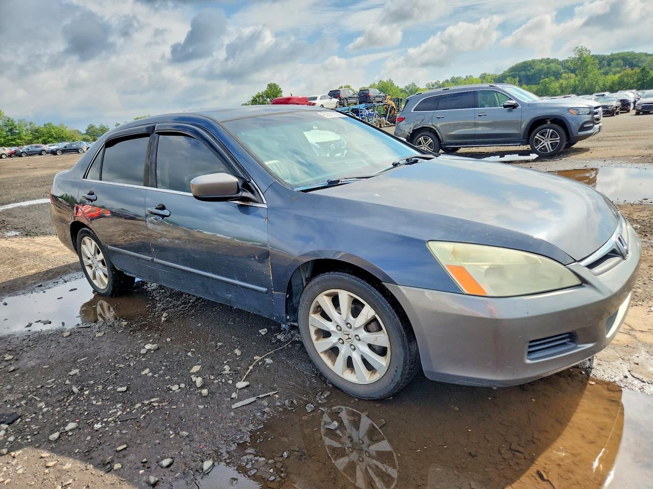 2007 Honda Accord Ex Gray vin: 1HGCM56857A076511