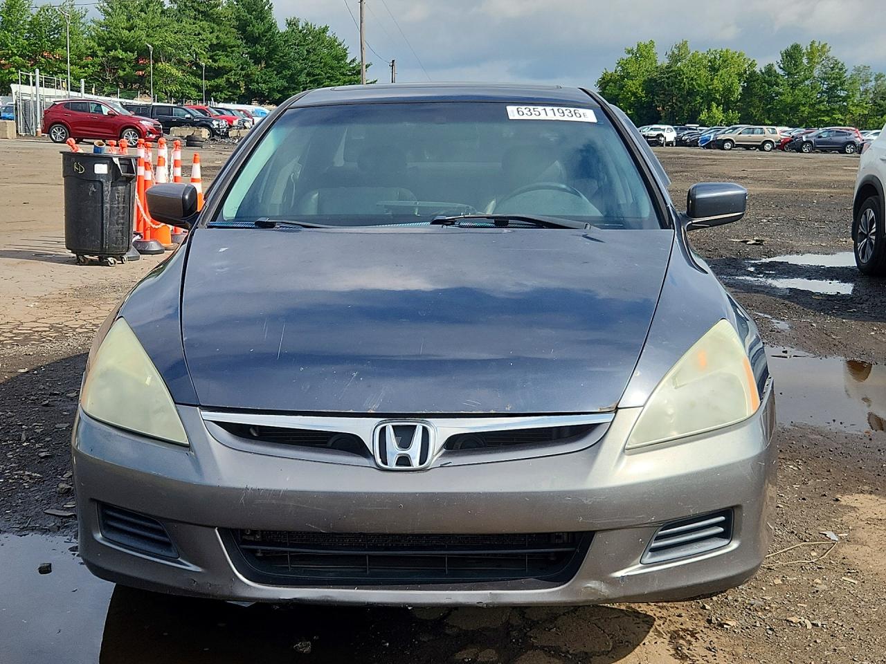 2007 Honda Accord Ex Gray vin: 1HGCM56857A076511