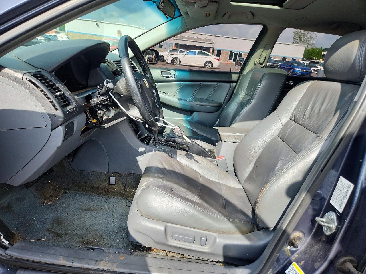 2007 Honda Accord Ex Gray vin: 1HGCM56857A076511