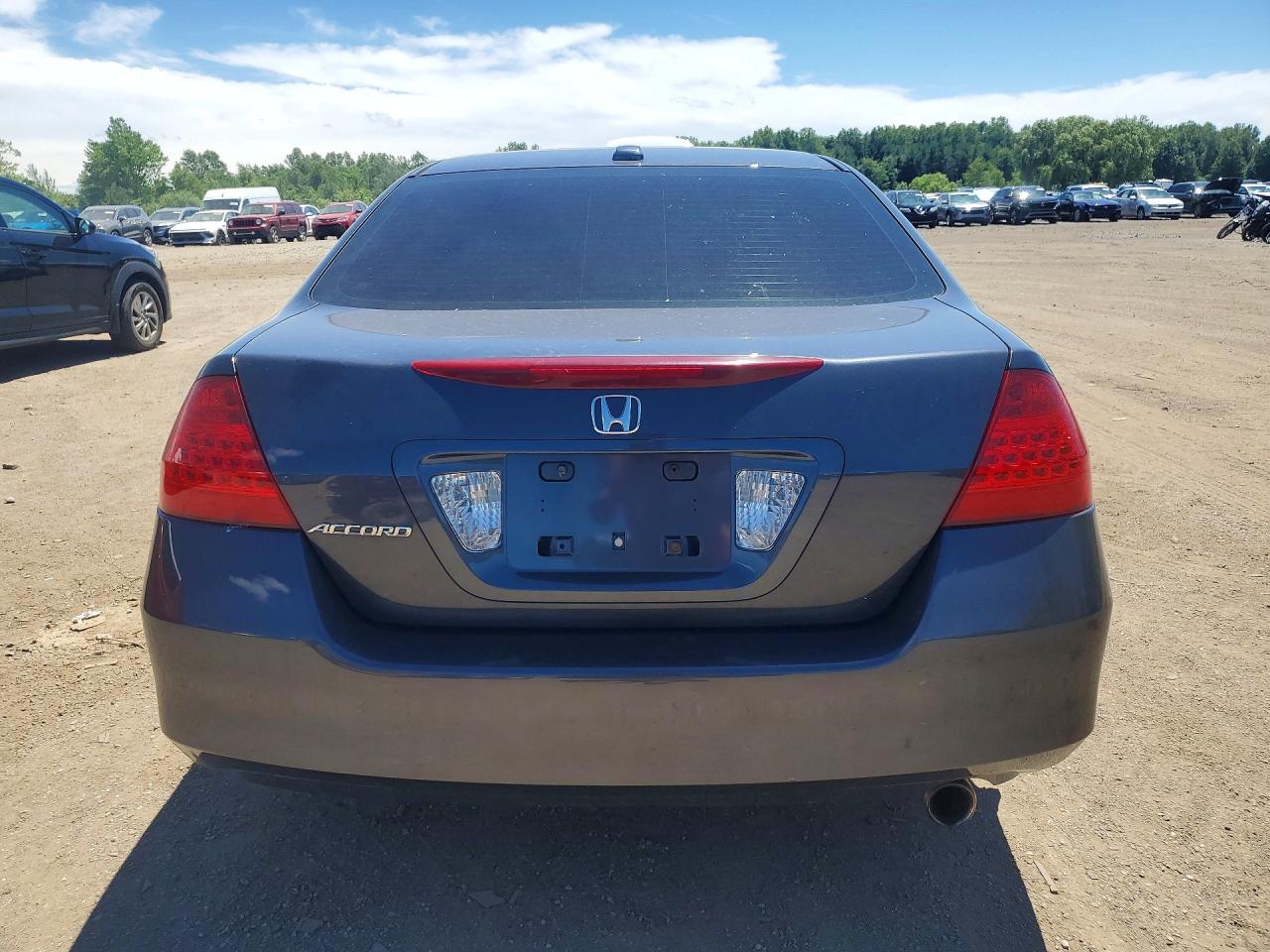 2007 Honda Accord Ex Blue vin: 1HGCM56857A077190