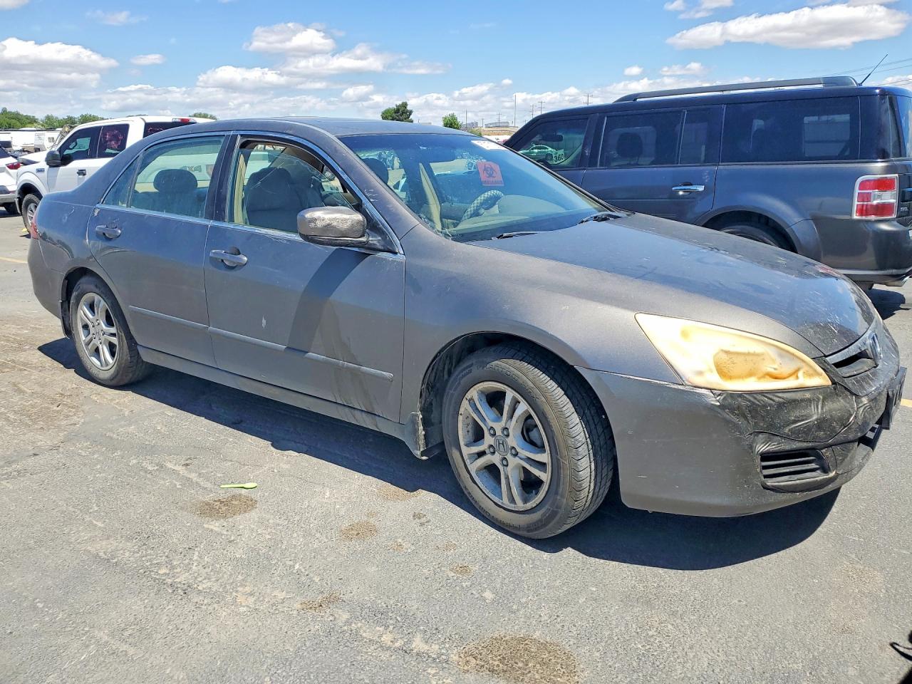 2007 Honda Accord Ex Gray vin: 1HGCM56857A089081