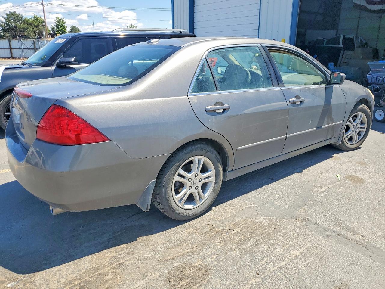 2007 Honda Accord Ex Gray vin: 1HGCM56857A089081