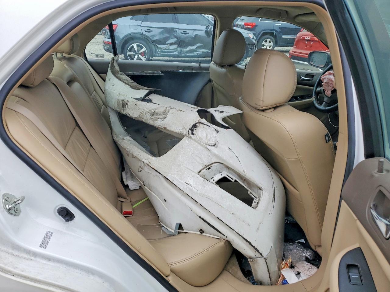 2007 Honda Accord Ex White vin: 1HGCM56857A098623