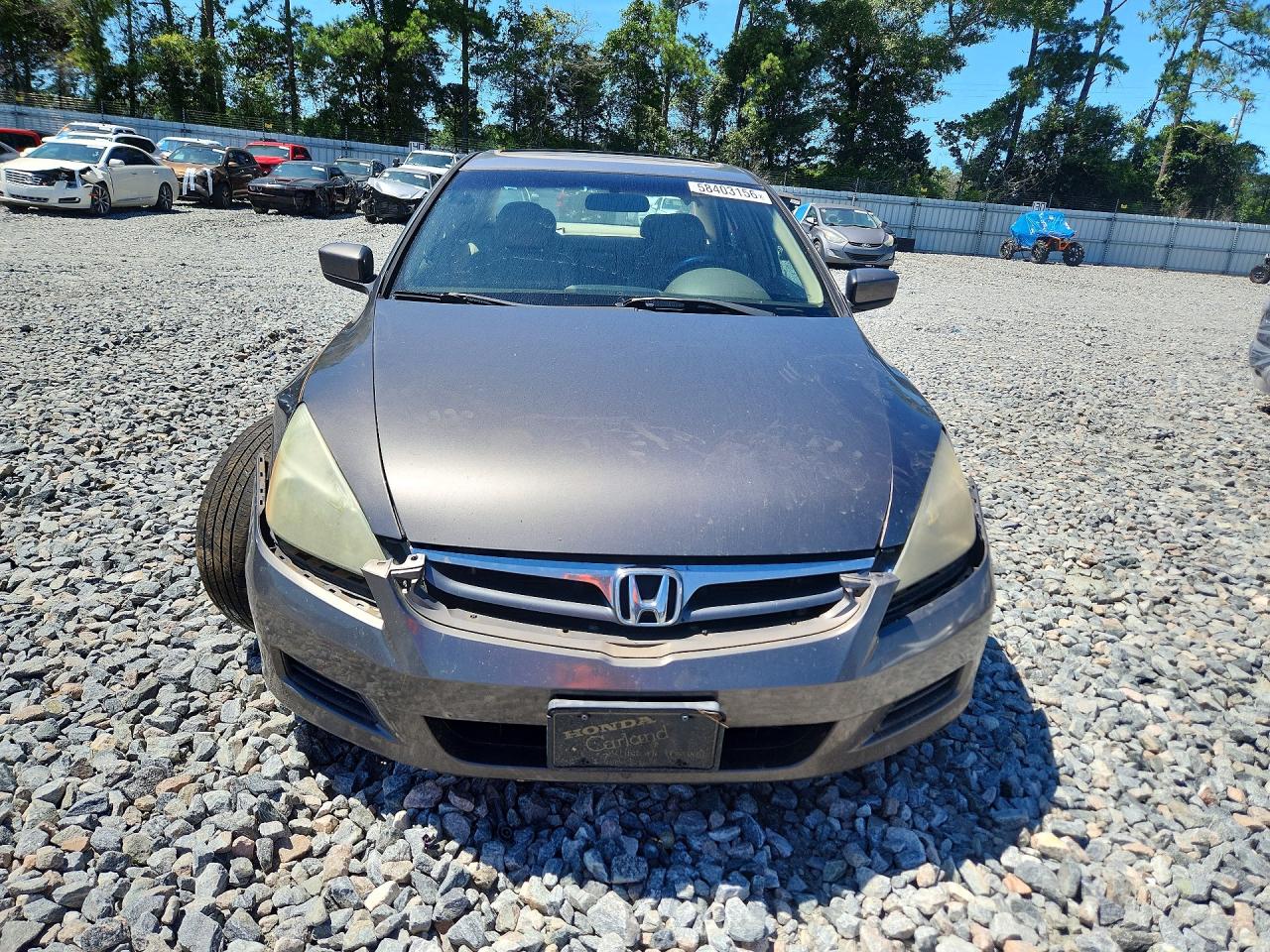 2007 Honda Accord Ex Gray vin: 1HGCM56857A118692