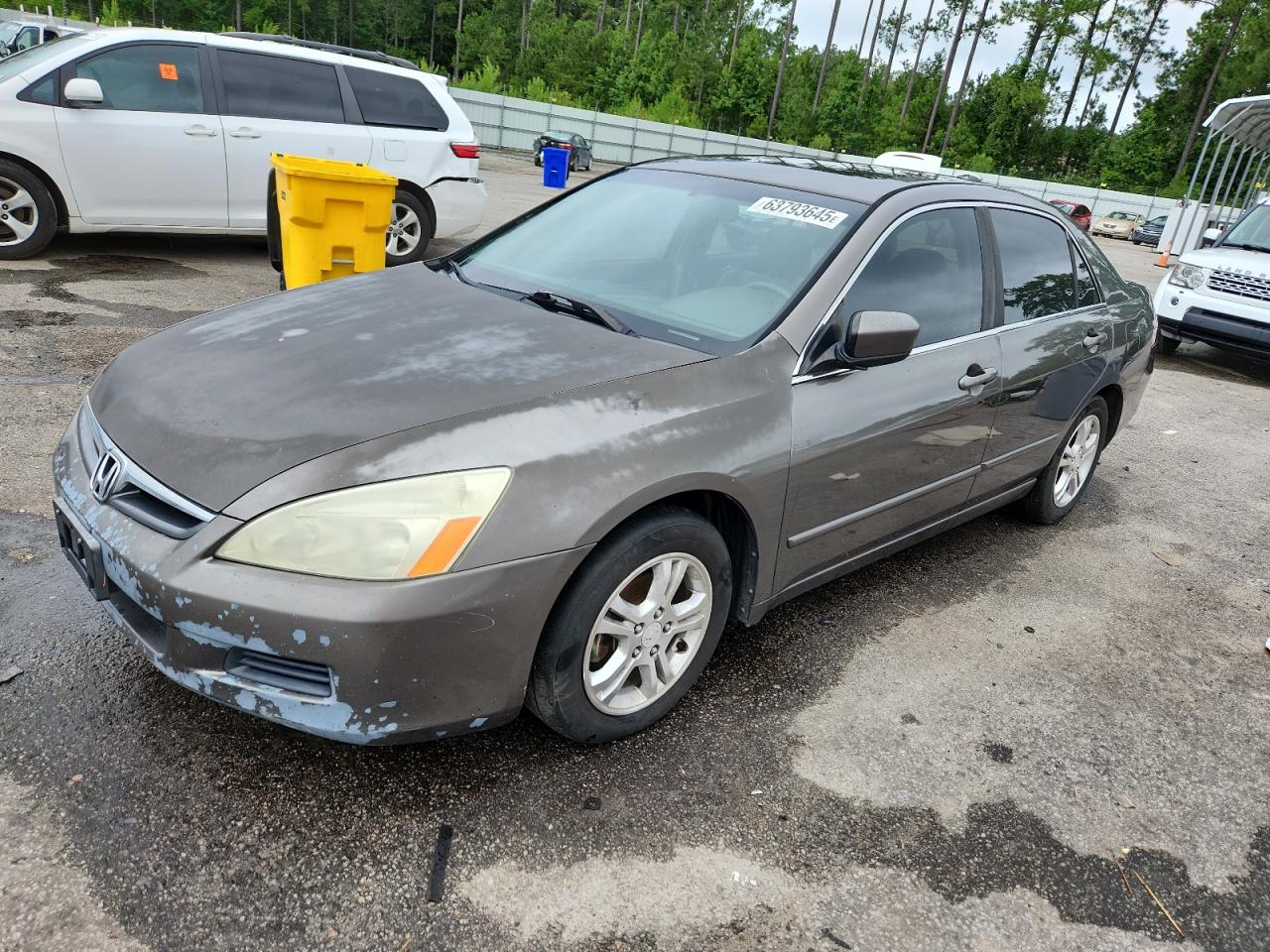 2007 Honda Accord Ex Brown vin: 1HGCM56857A141096