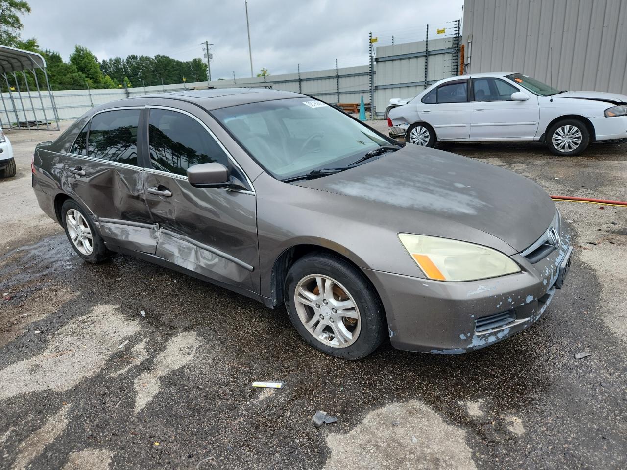 2007 Honda Accord Ex Brown vin: 1HGCM56857A141096