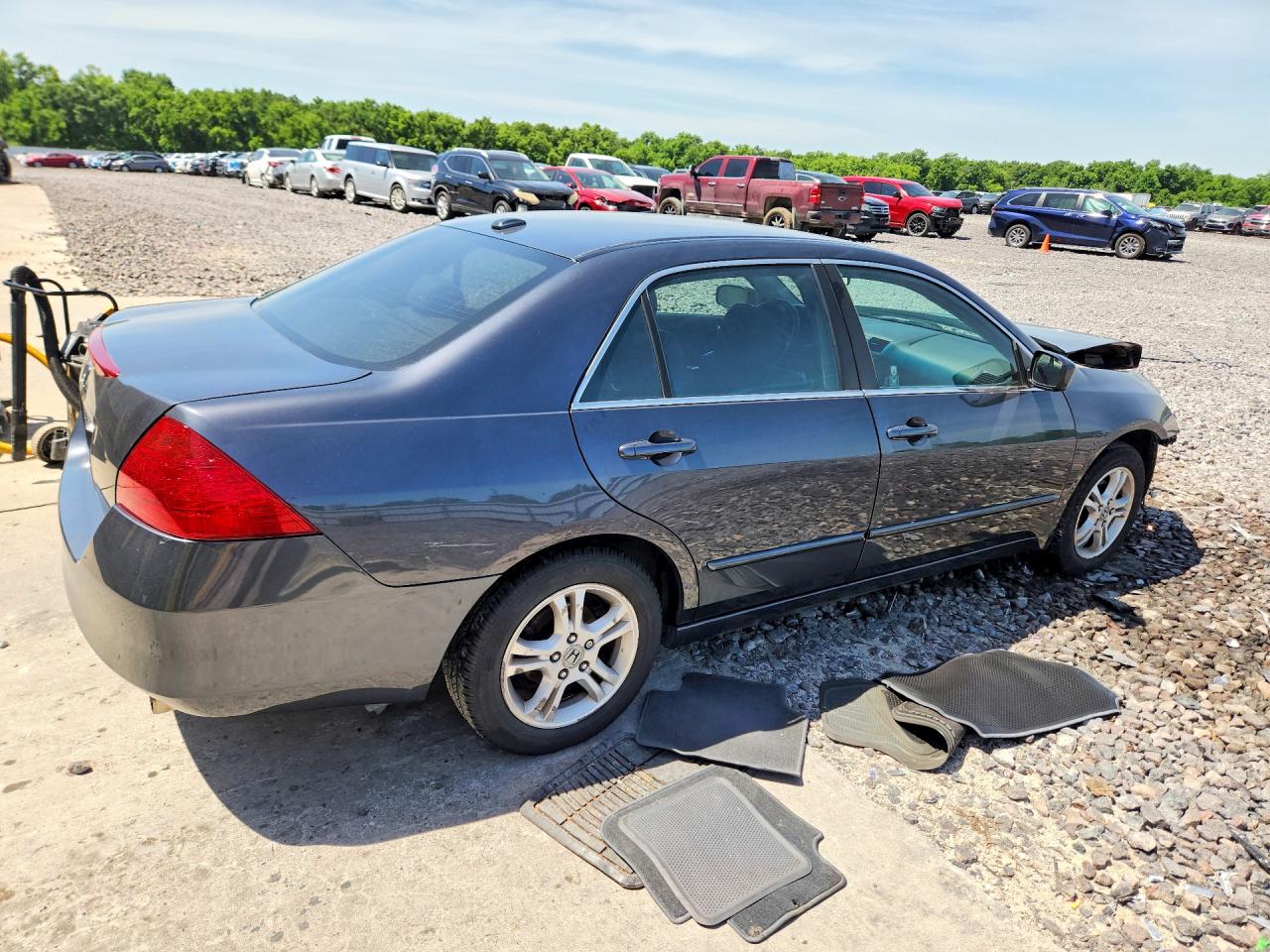2007 Honda Accord Ex Gray vin: 1HGCM56857A208845