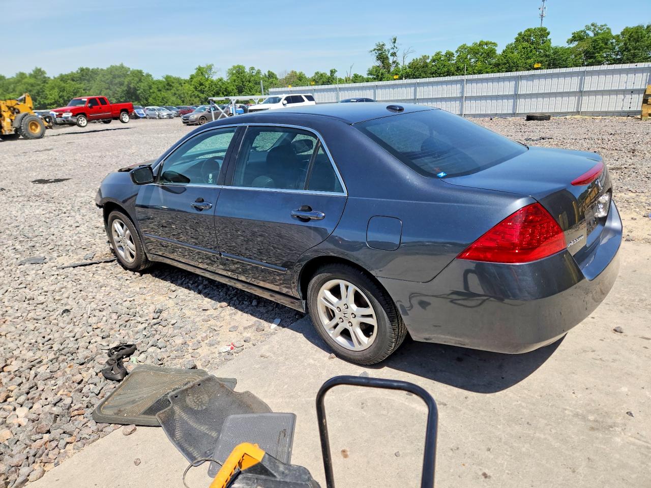 2007 Honda Accord Ex Gray vin: 1HGCM56857A208845