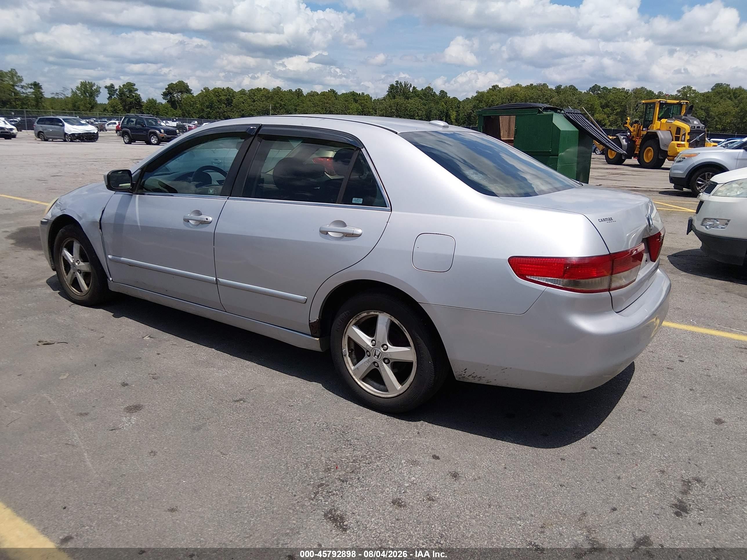 2004 Honda Accord 2.4 Ex Серебряный vin: 1HGCM56864A002719
