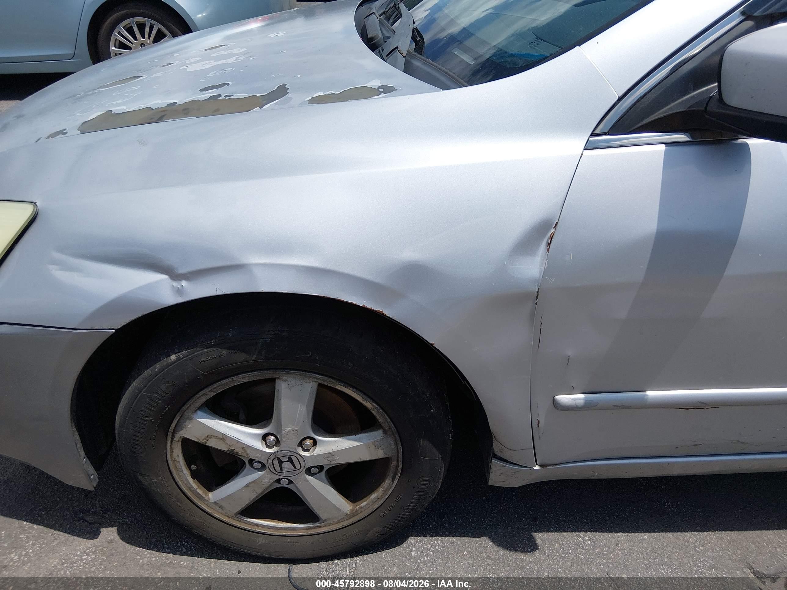 2004 Honda Accord 2.4 Ex Серебряный vin: 1HGCM56864A002719