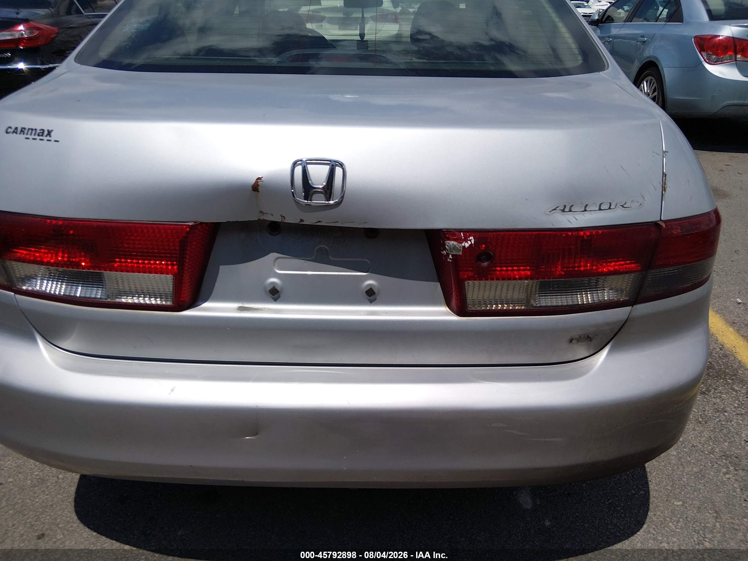 2004 Honda Accord 2.4 Ex Серебряный vin: 1HGCM56864A002719