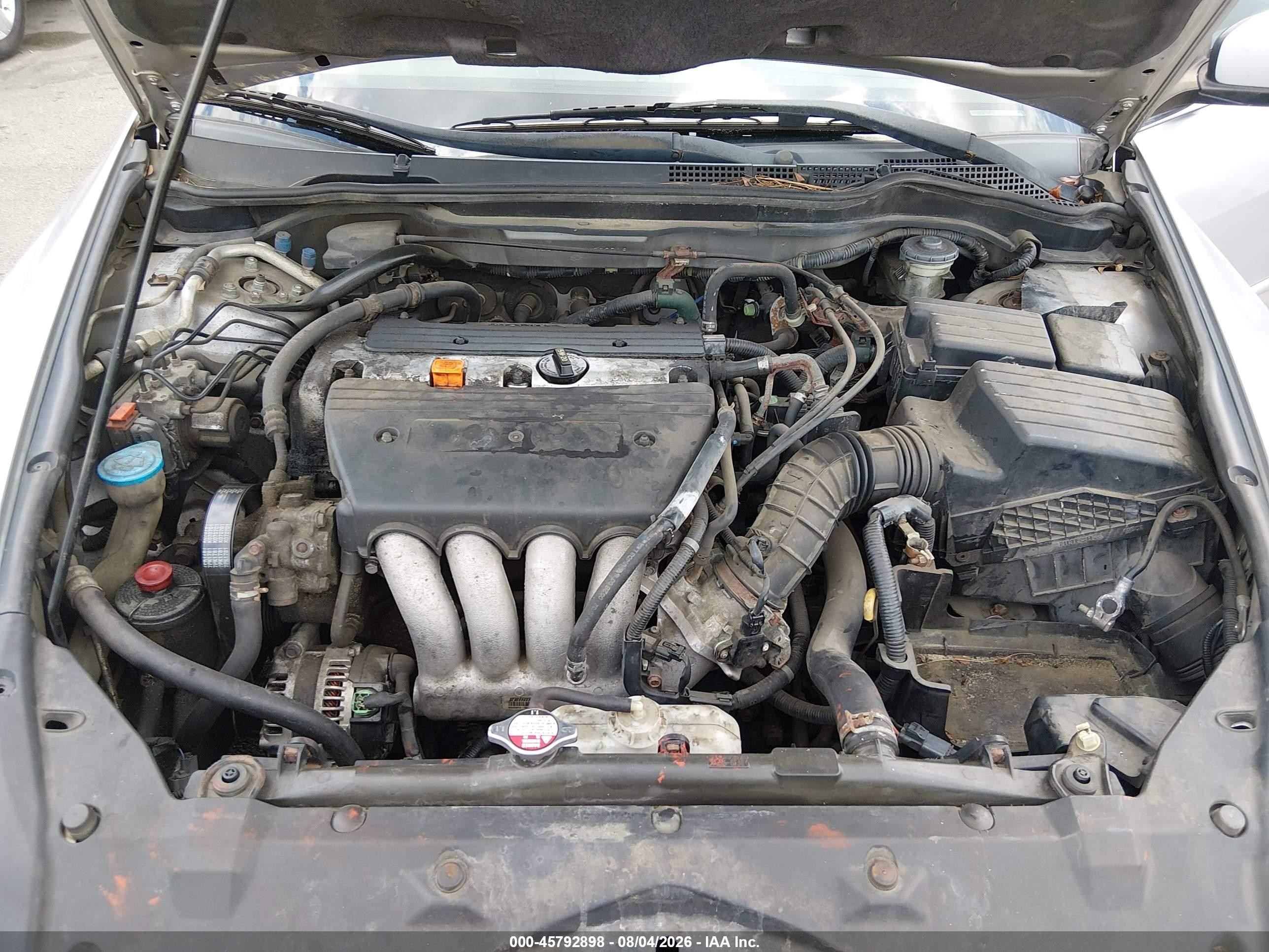 2004 Honda Accord 2.4 Ex Серебряный vin: 1HGCM56864A002719