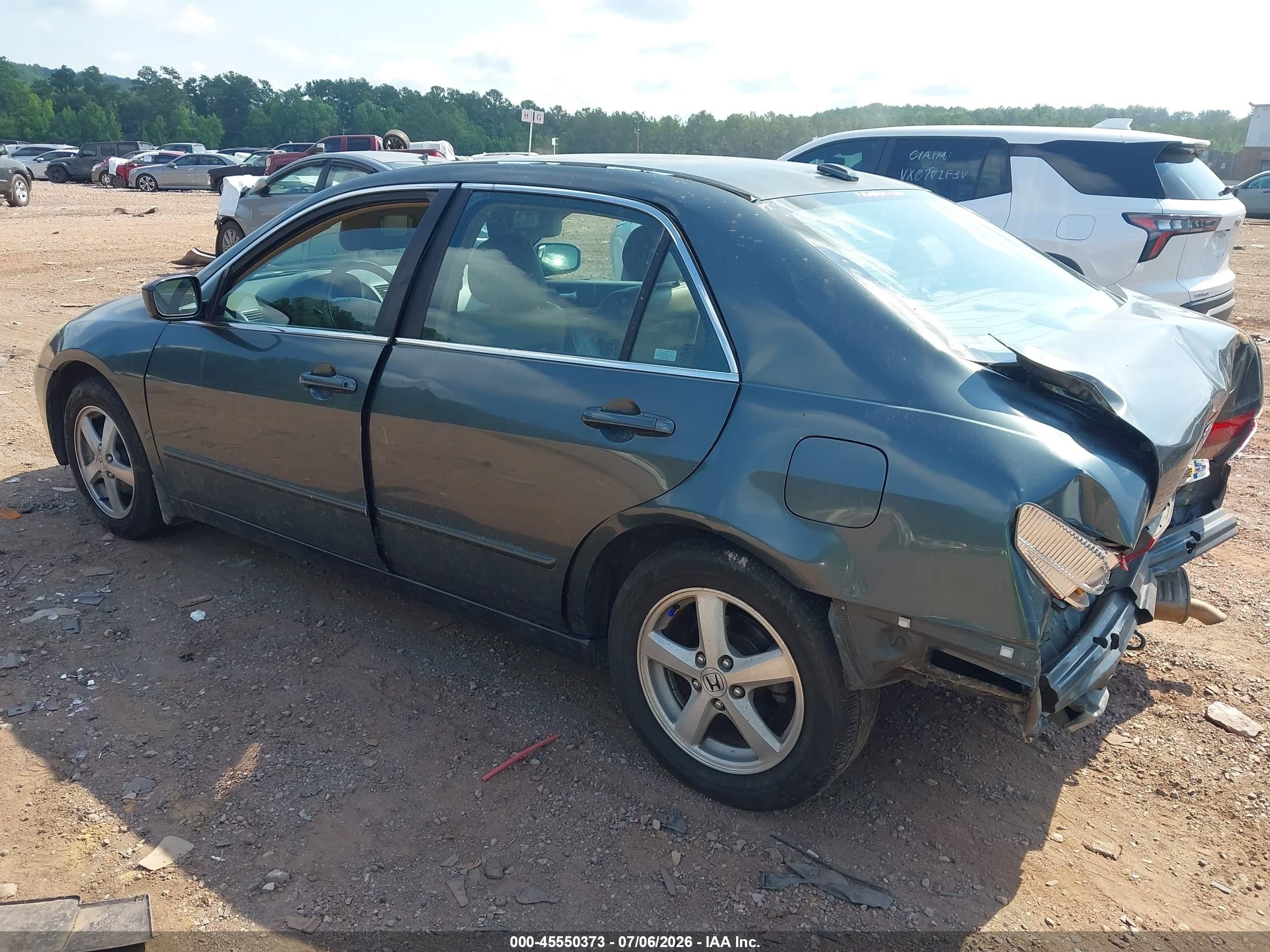 2004 Honda Accord 2.4 Ex Gray vin: 1HGCM56864A026924