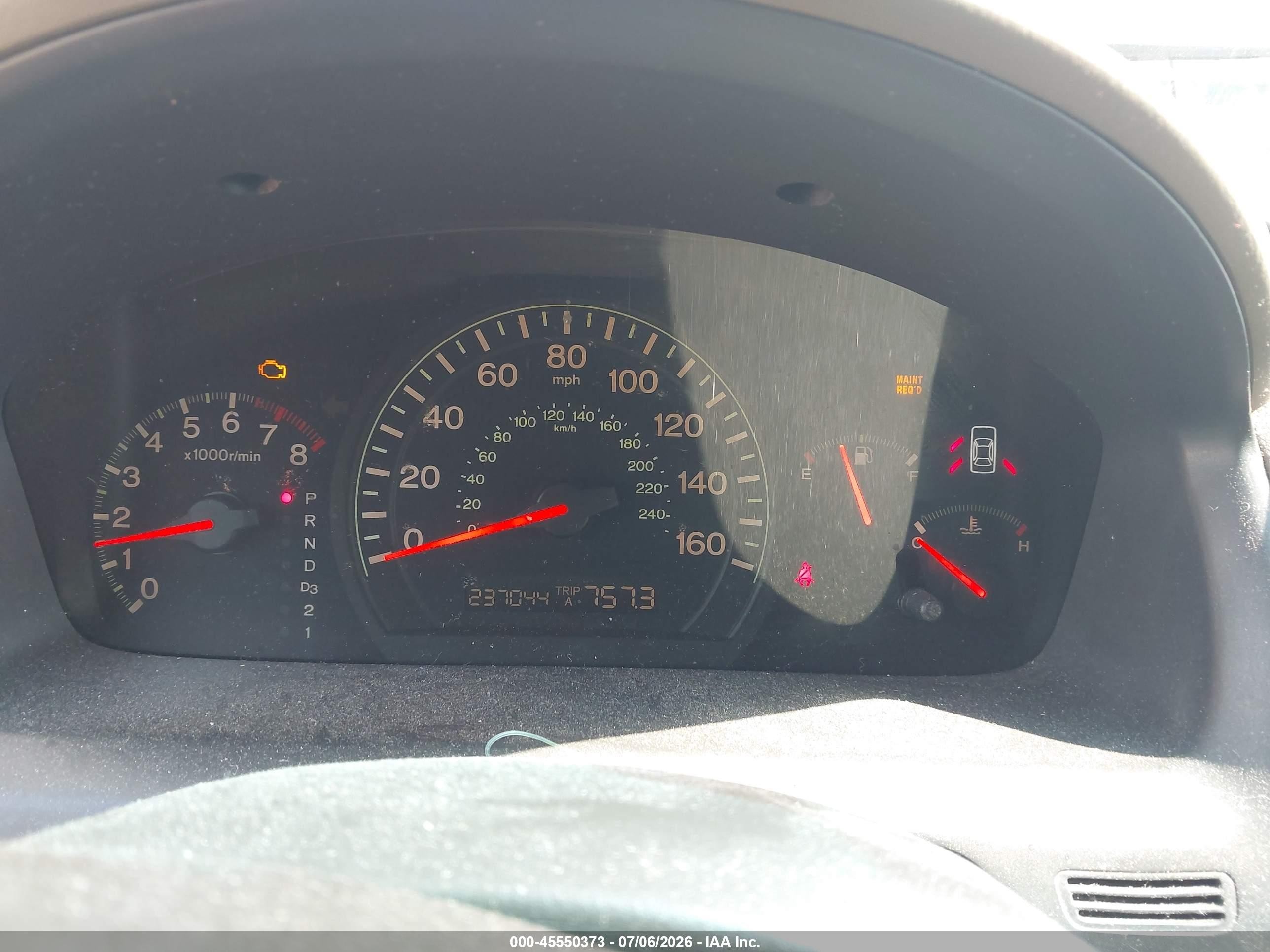 2004 Honda Accord 2.4 Ex Gray vin: 1HGCM56864A026924