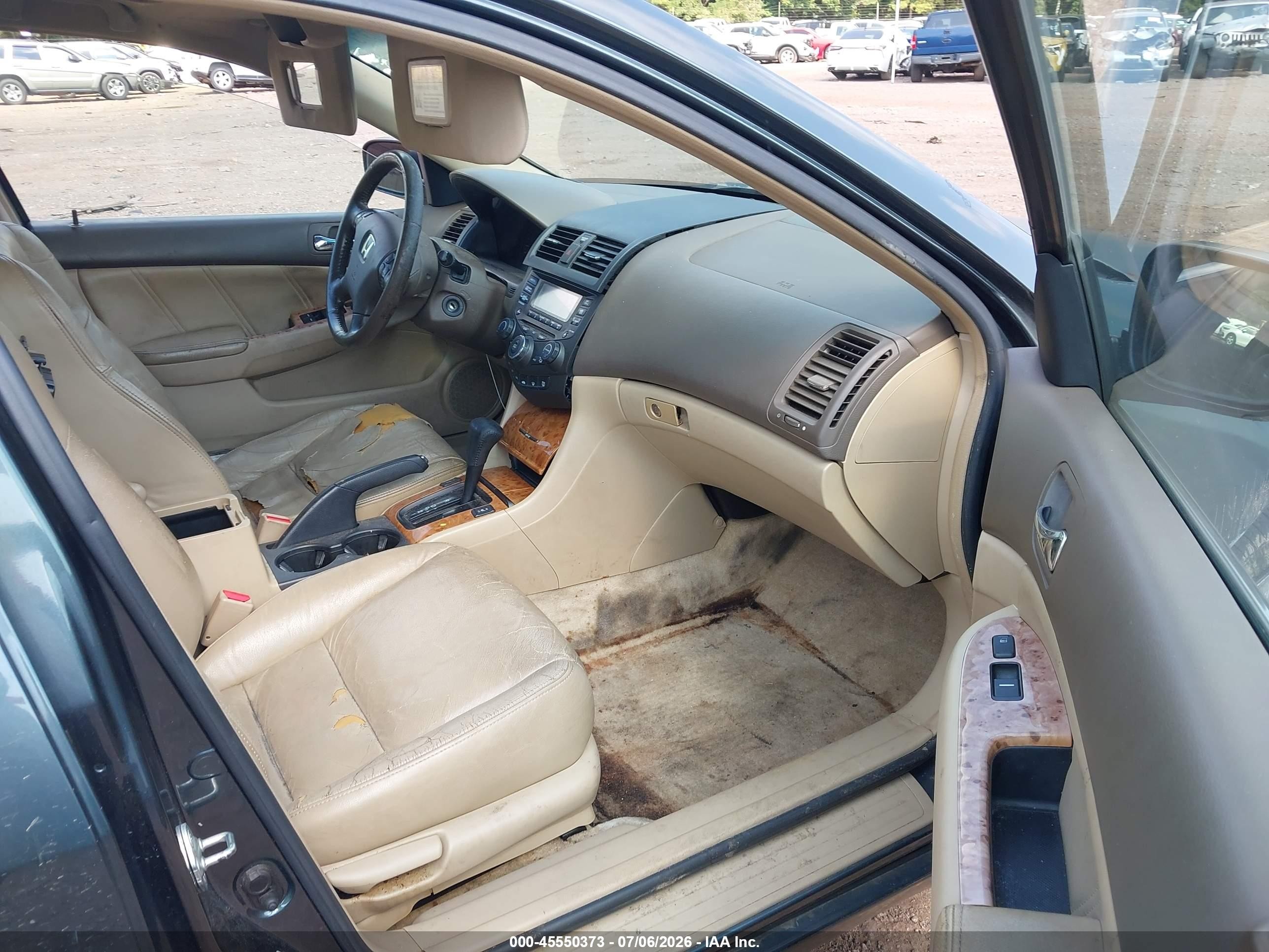 2004 Honda Accord 2.4 Ex Gray vin: 1HGCM56864A026924