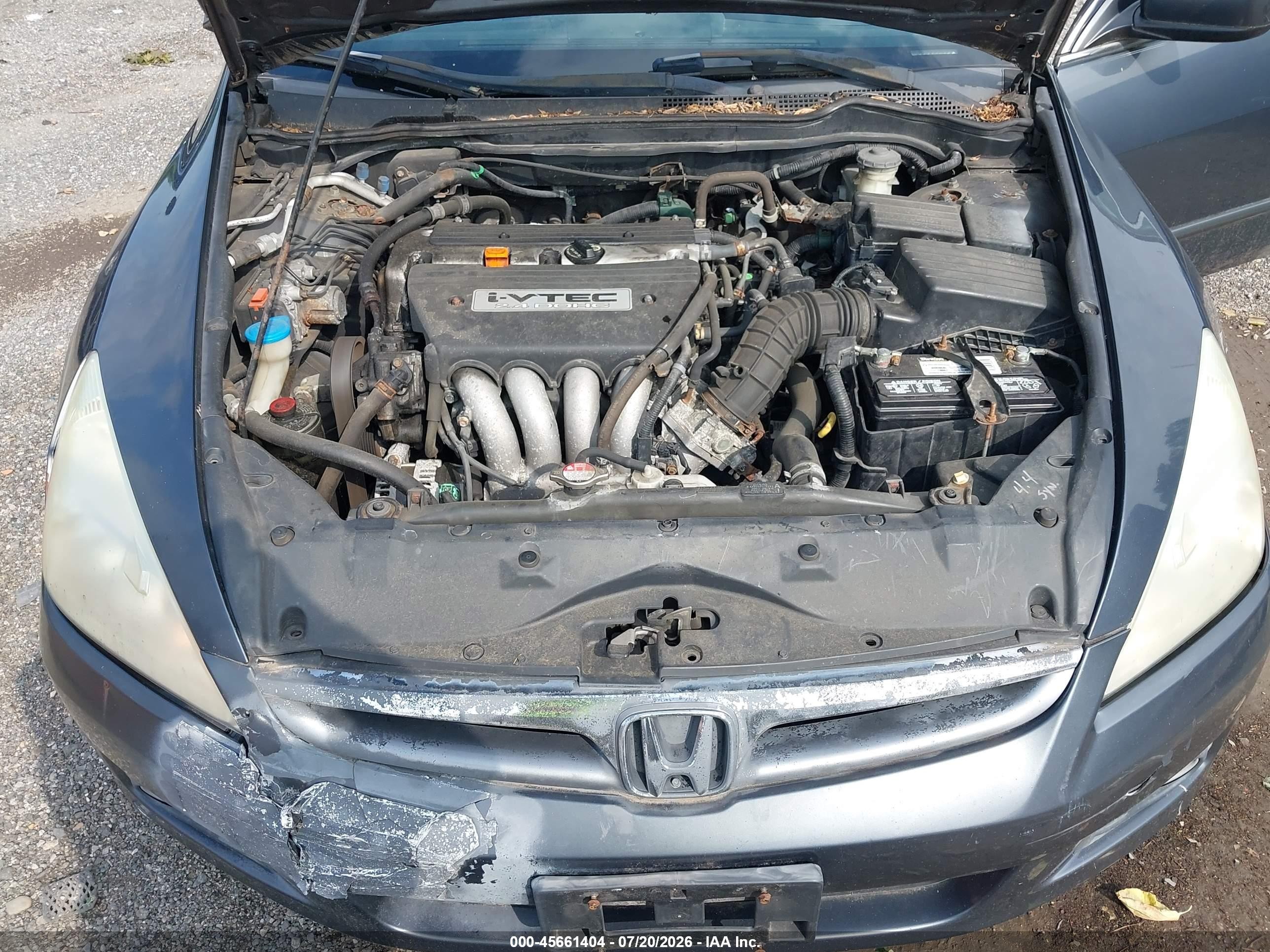 2006 Honda Accord 2.4 Ex Gray vin: 1HGCM56866A014145