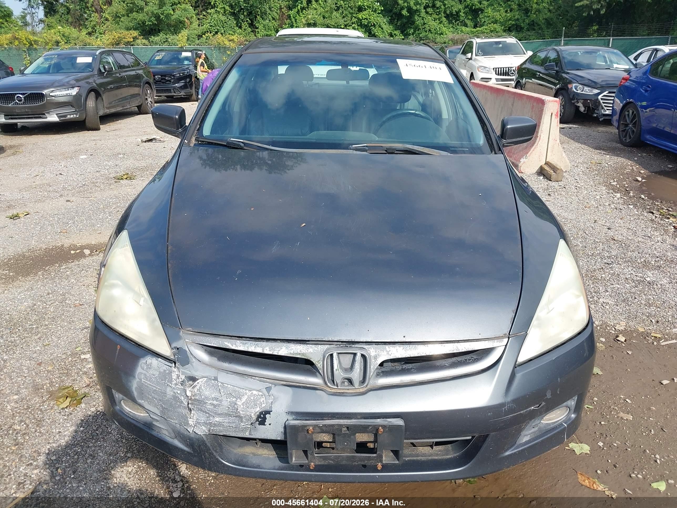 2006 Honda Accord 2.4 Ex Gray vin: 1HGCM56866A014145