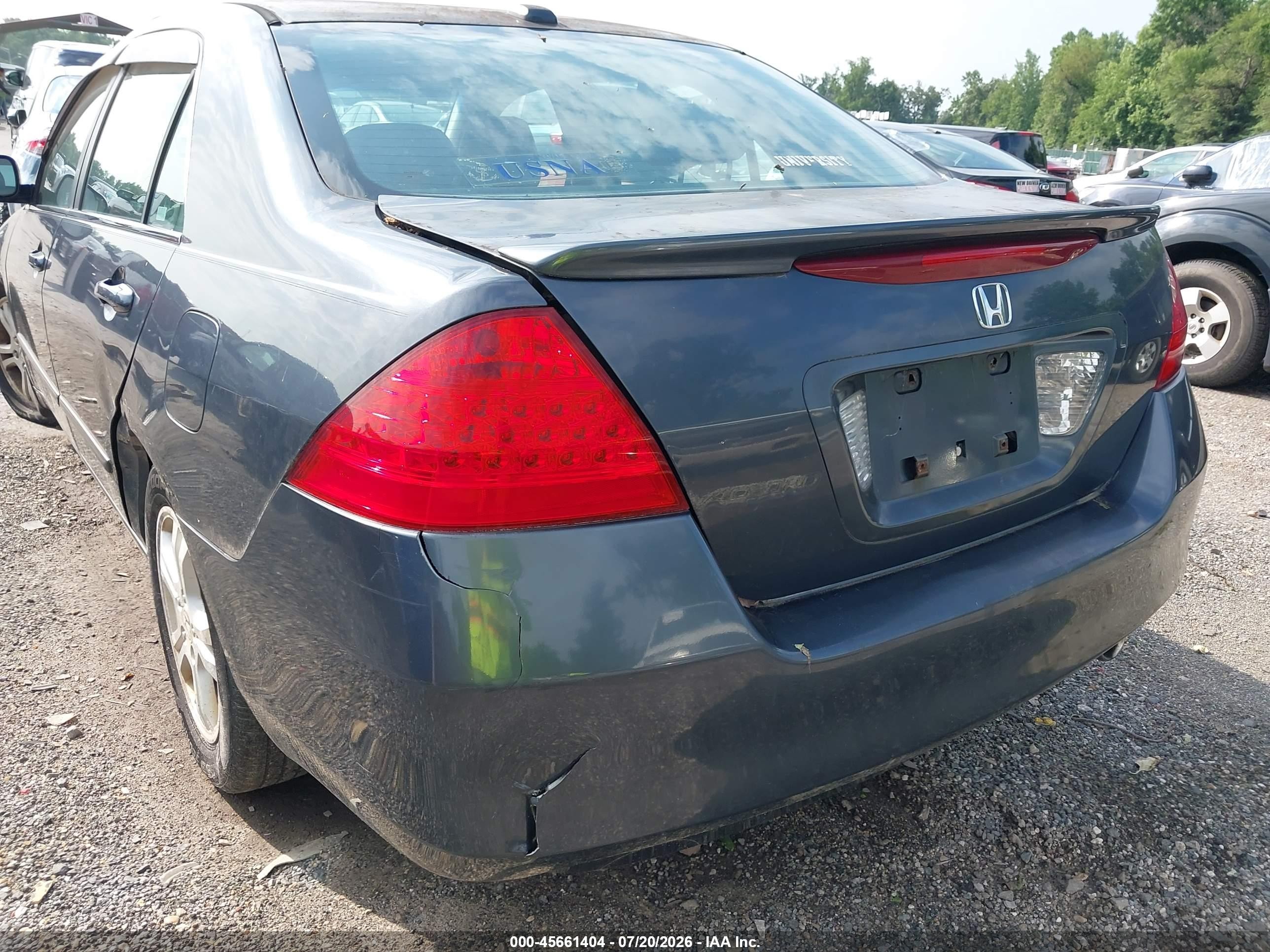 2006 Honda Accord 2.4 Ex Gray vin: 1HGCM56866A014145