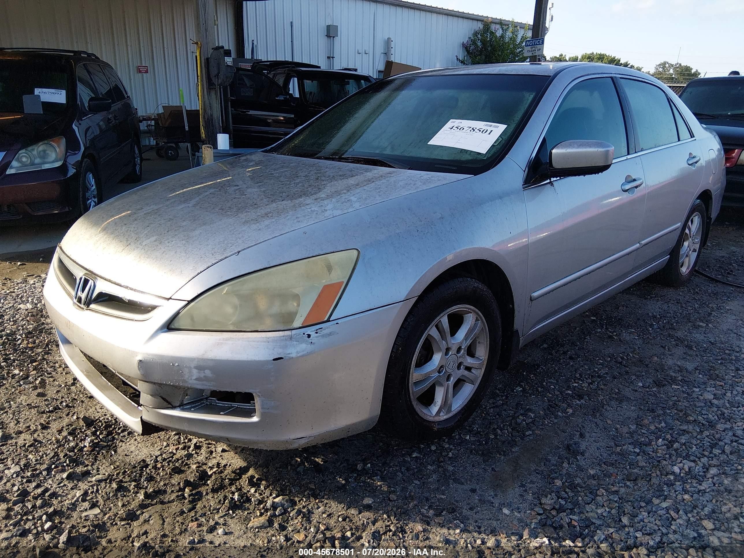 2006 Honda Accord 2.4 Ex Silver vin: 1HGCM56866A058629