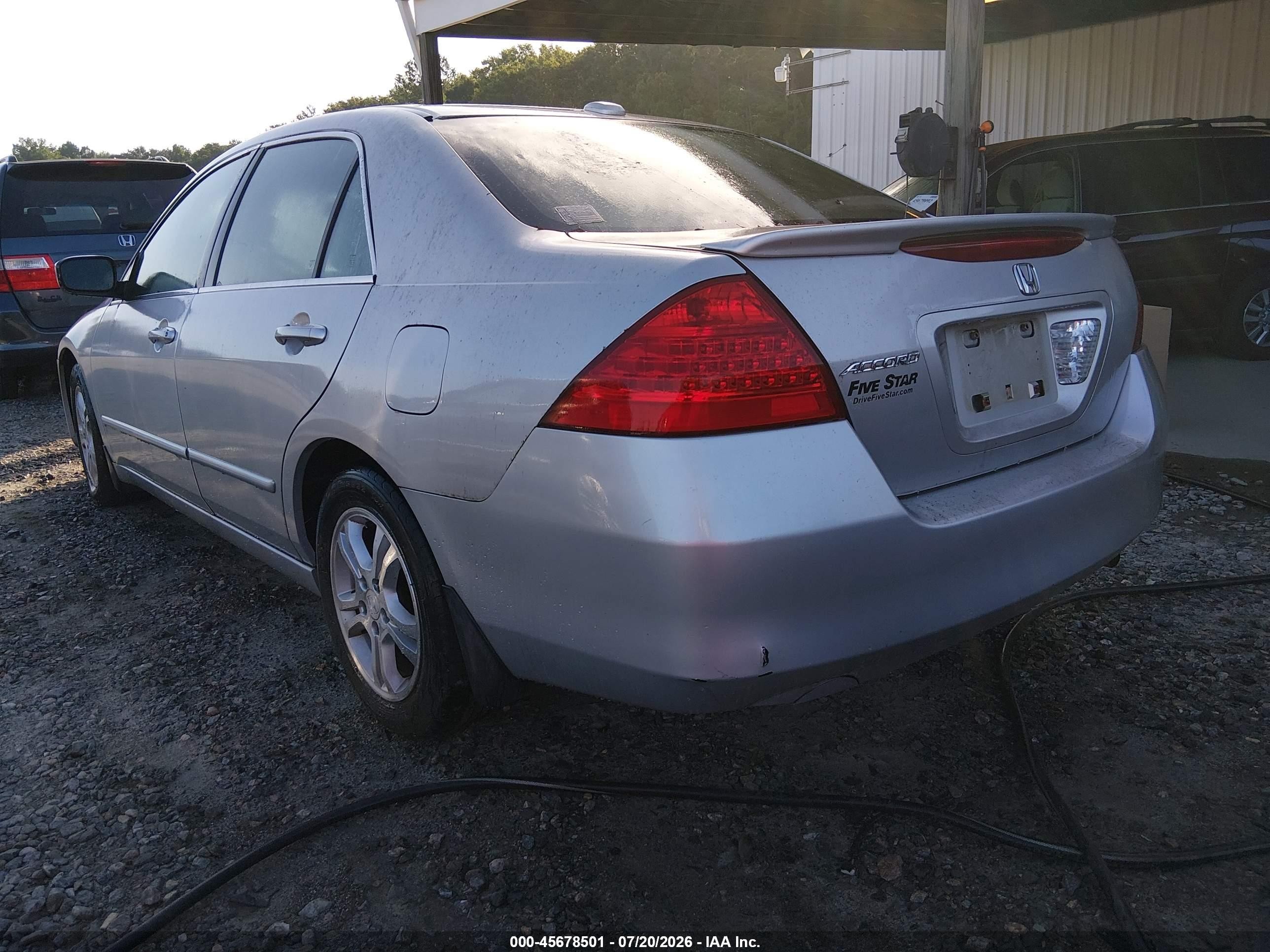2006 Honda Accord 2.4 Ex Silver vin: 1HGCM56866A058629