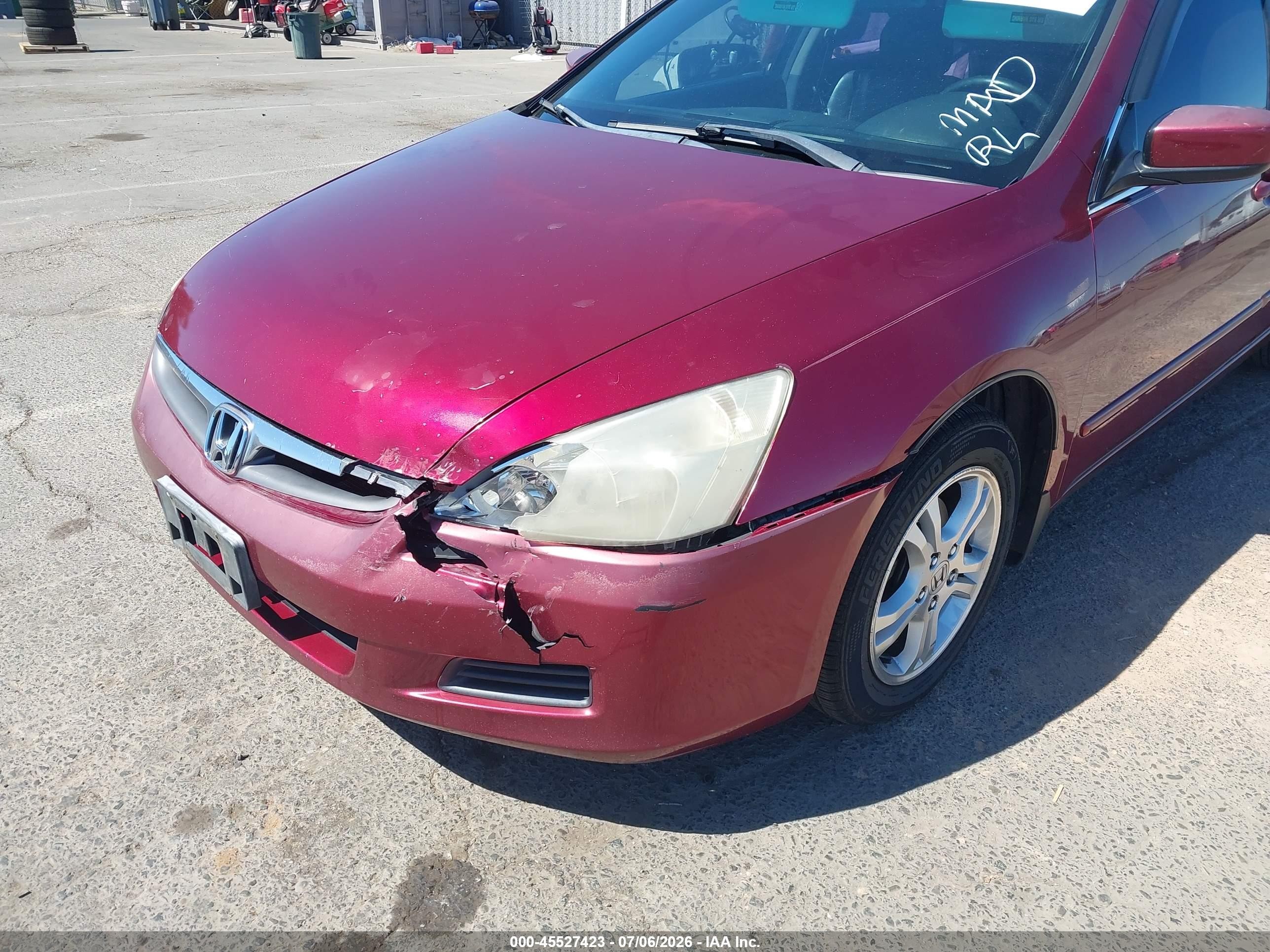 2006 Honda Accord 2.4 Ex Burgundy vin: 1HGCM56866A079481
