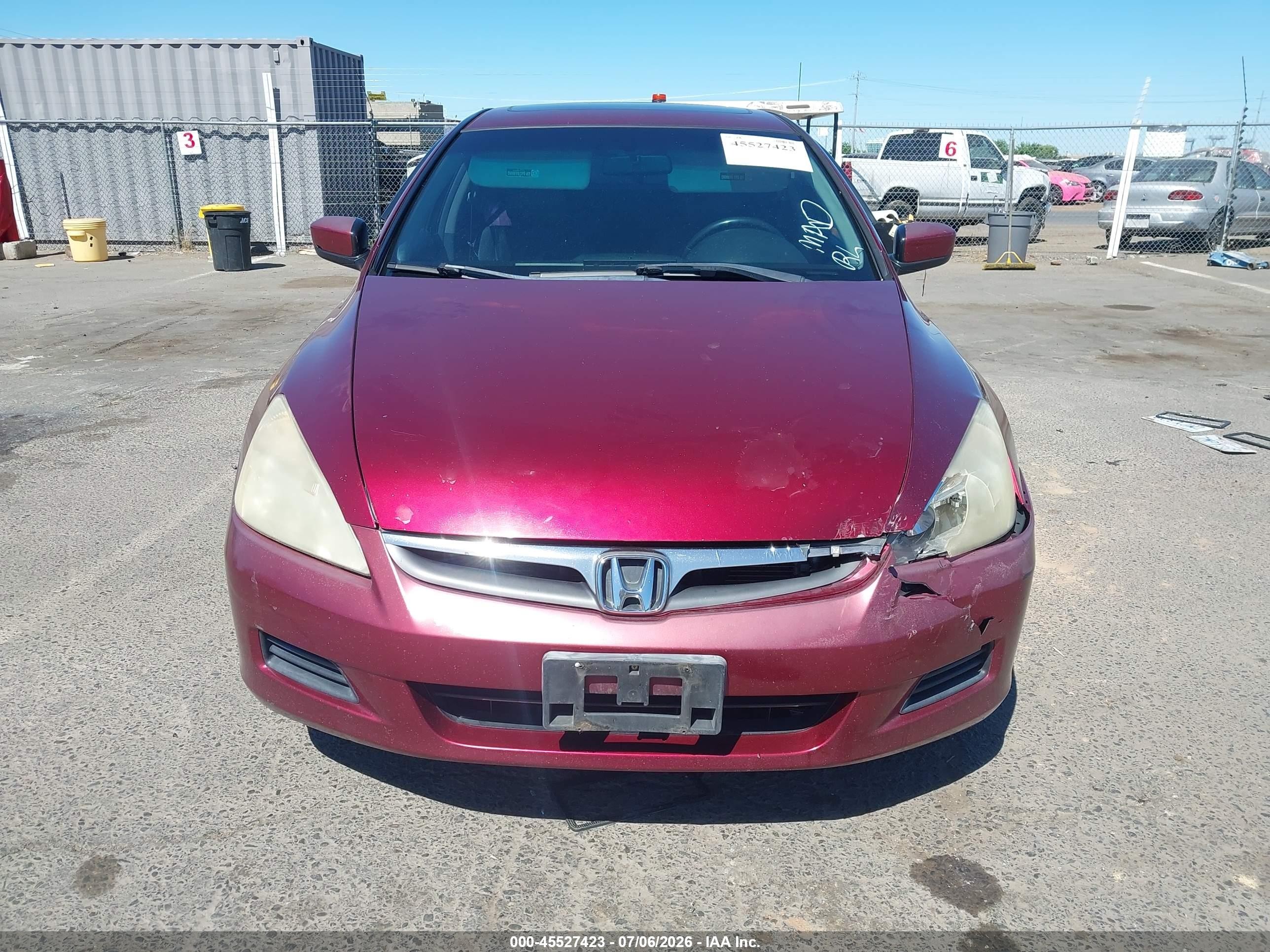 2006 Honda Accord 2.4 Ex Burgundy vin: 1HGCM56866A079481