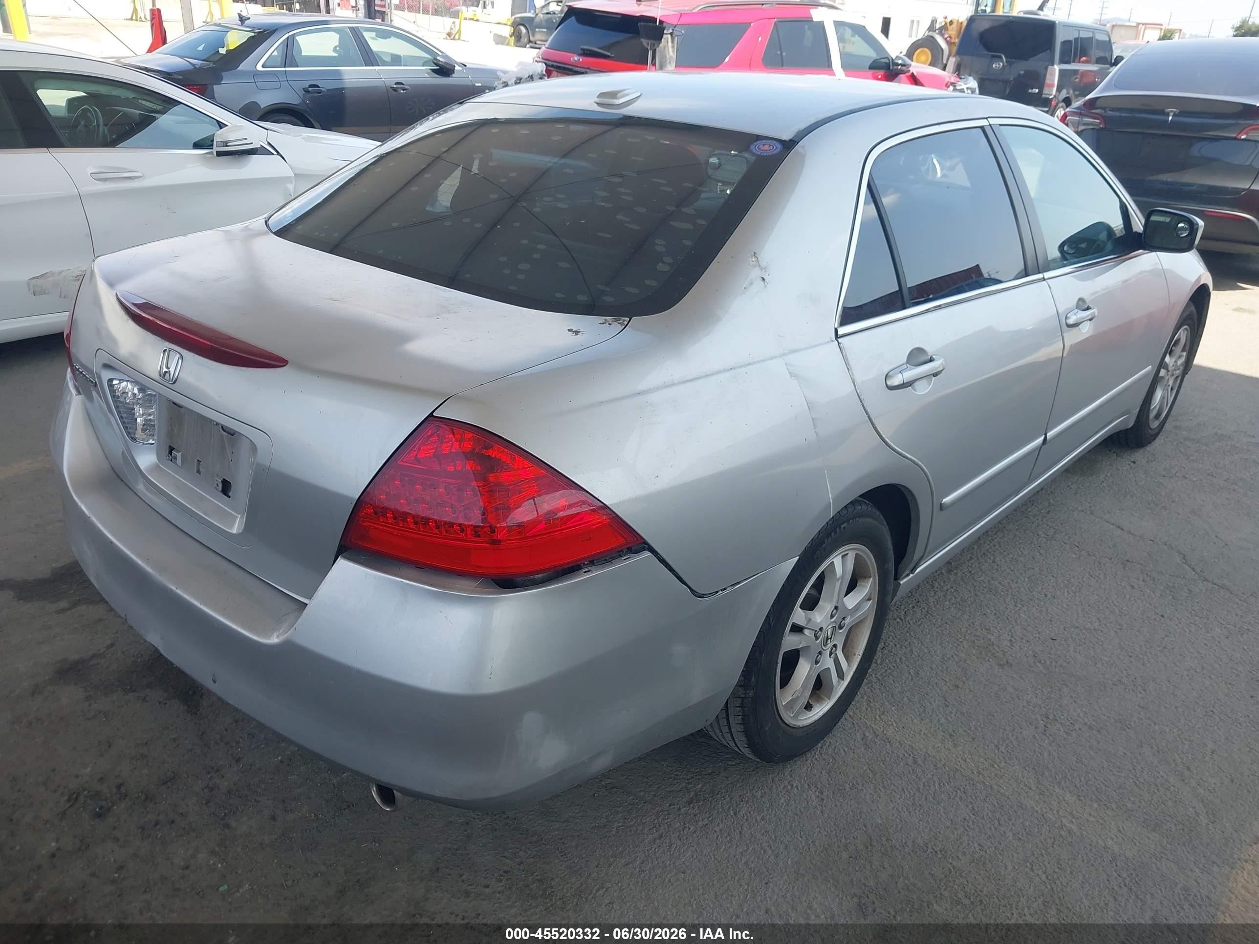 2006 Honda Accord 2.4 Ex Silver vin: 1HGCM56866A095101