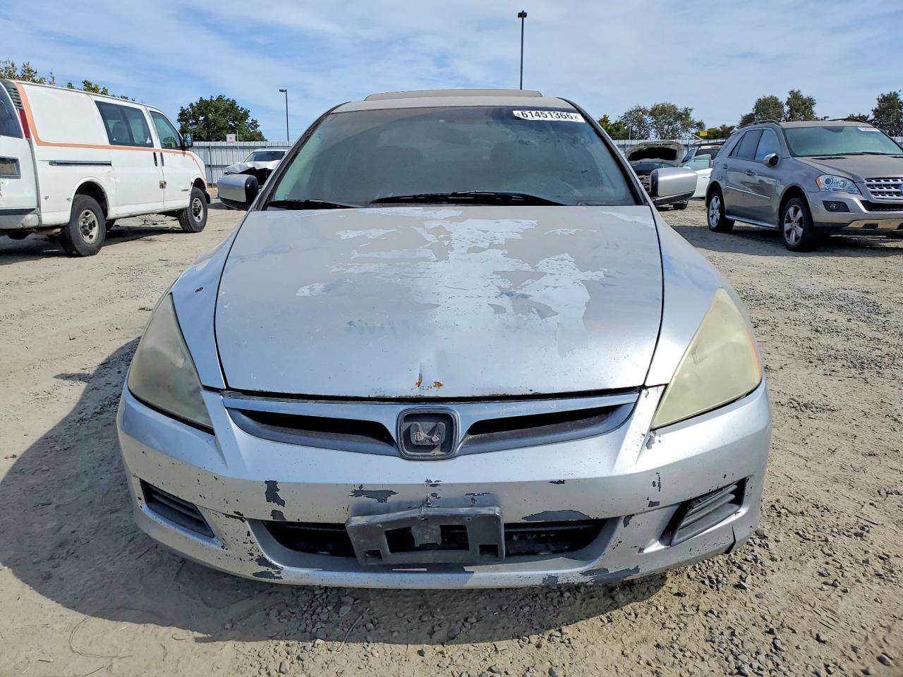 2006 Honda Accord Ex Silver vin: 1HGCM56866A095132