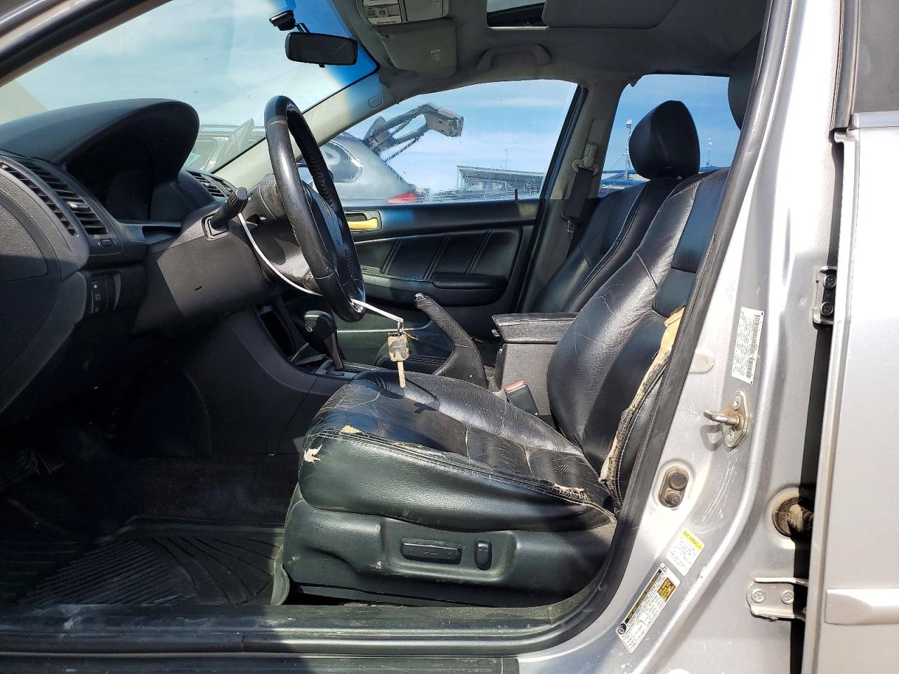 2006 Honda Accord Ex Silver vin: 1HGCM56866A095132