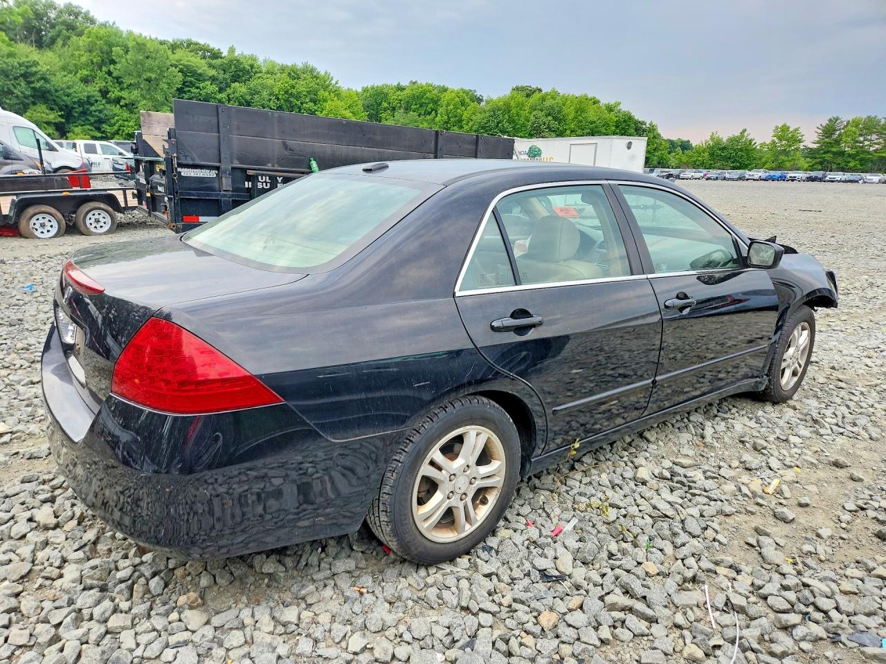 2006 Honda Accord Ex Black vin: 1HGCM56866A124709