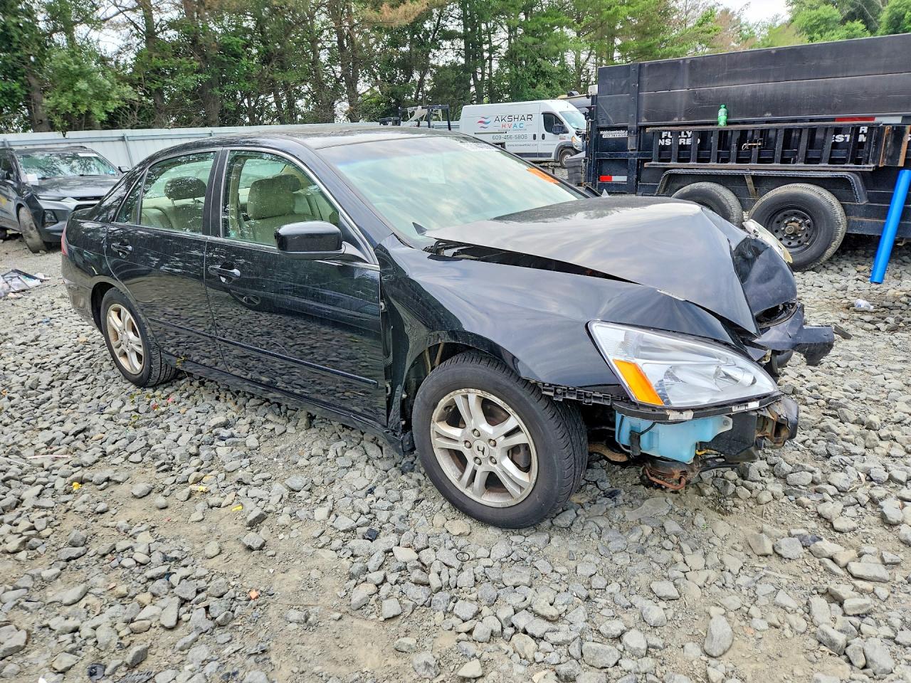 2006 Honda Accord Ex Black vin: 1HGCM56866A124709