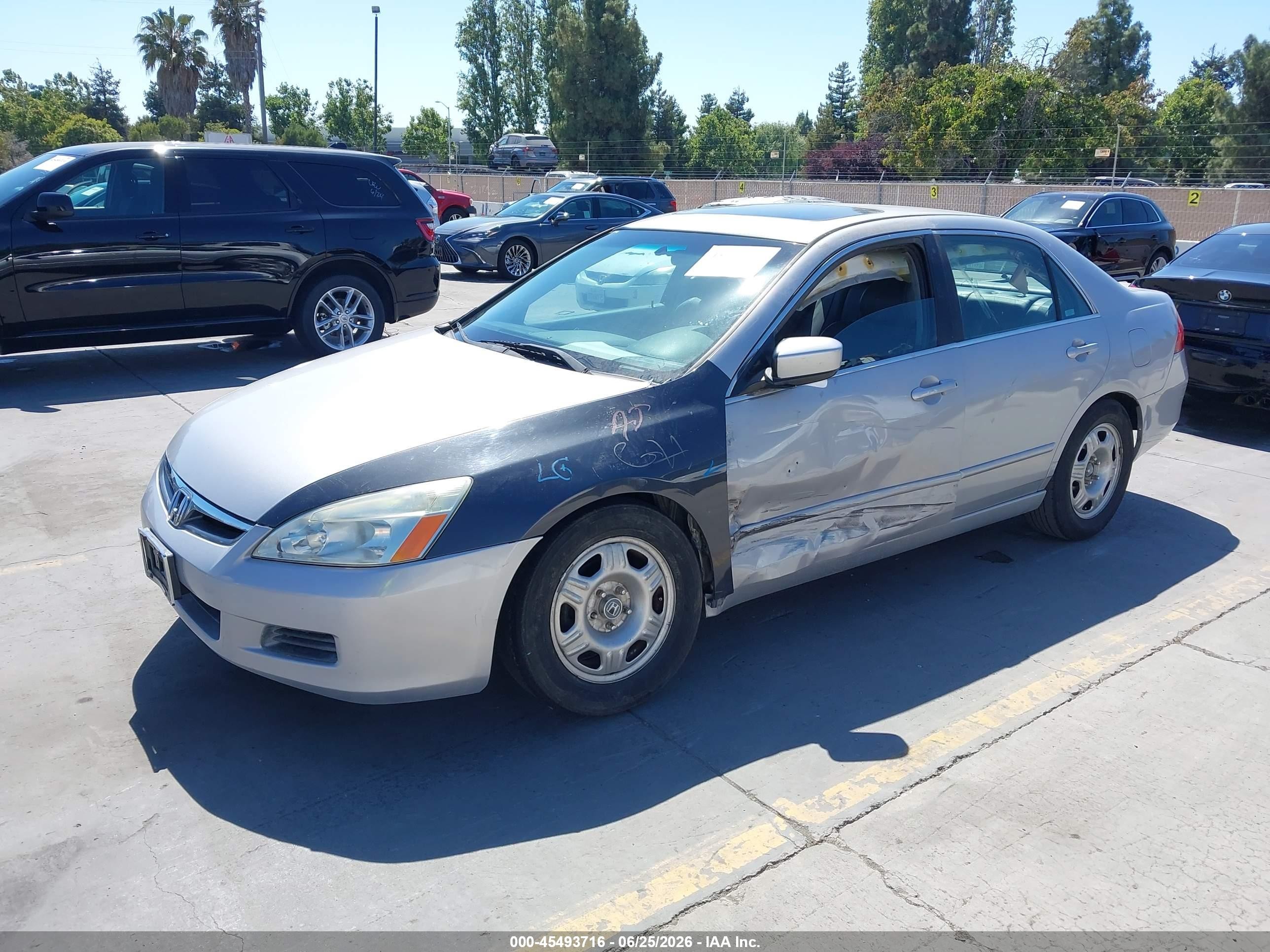 2006 Honda Accord 2.4 Ex Silver vin: 1HGCM56866A138657