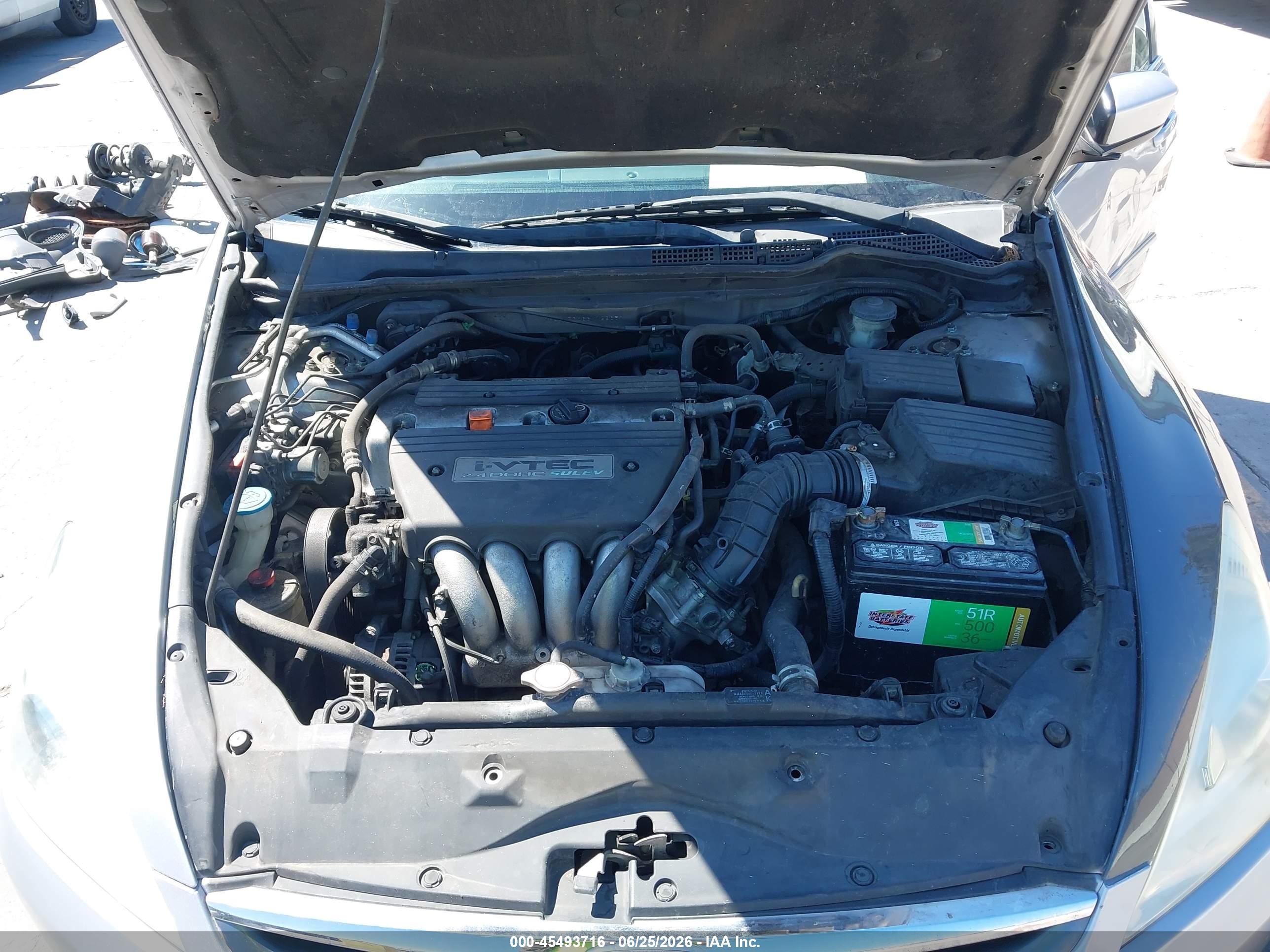 2006 Honda Accord 2.4 Ex Silver vin: 1HGCM56866A138657