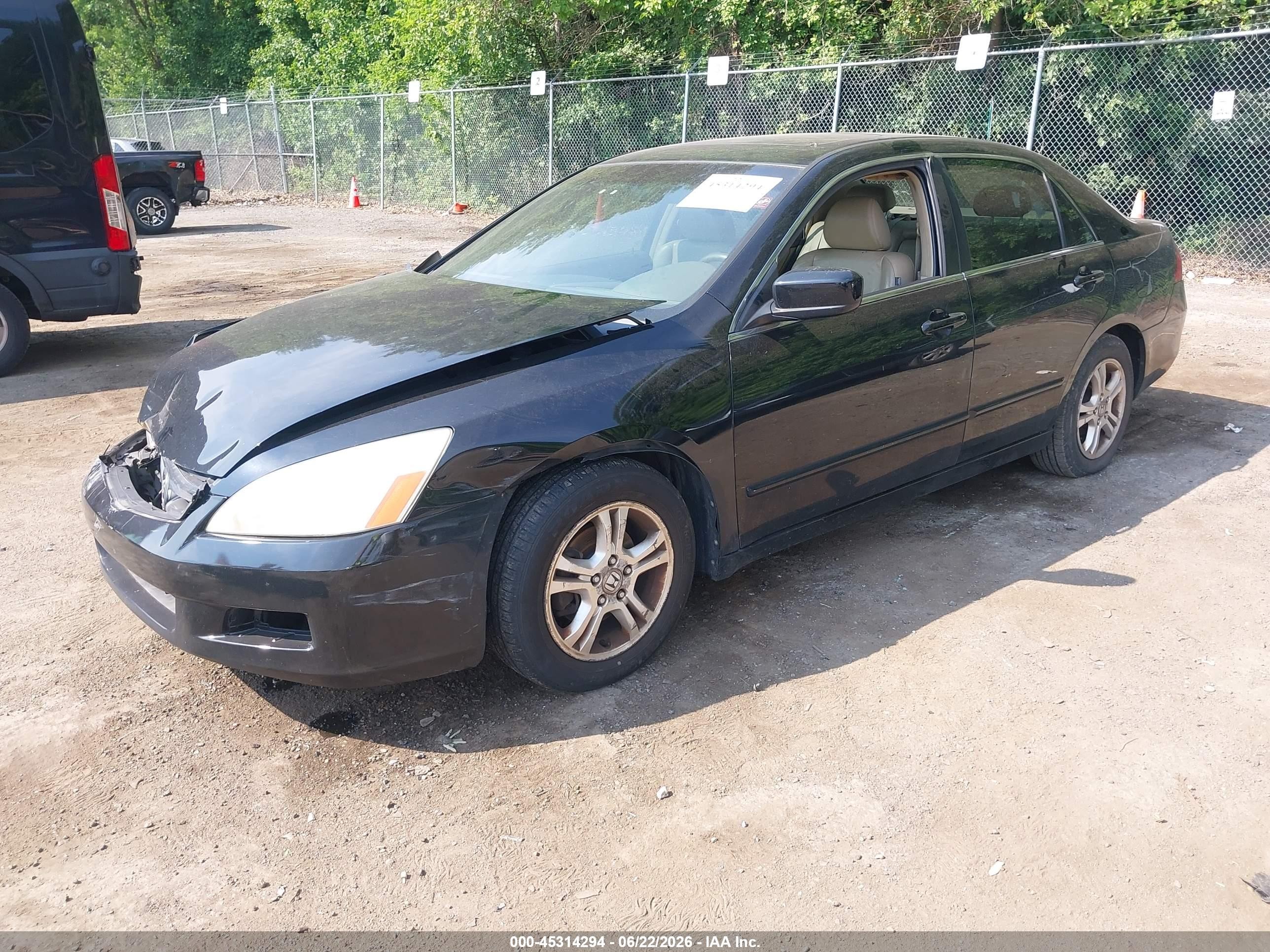 2006 Honda Accord 2.4 Ex Black vin: 1HGCM56866A139050