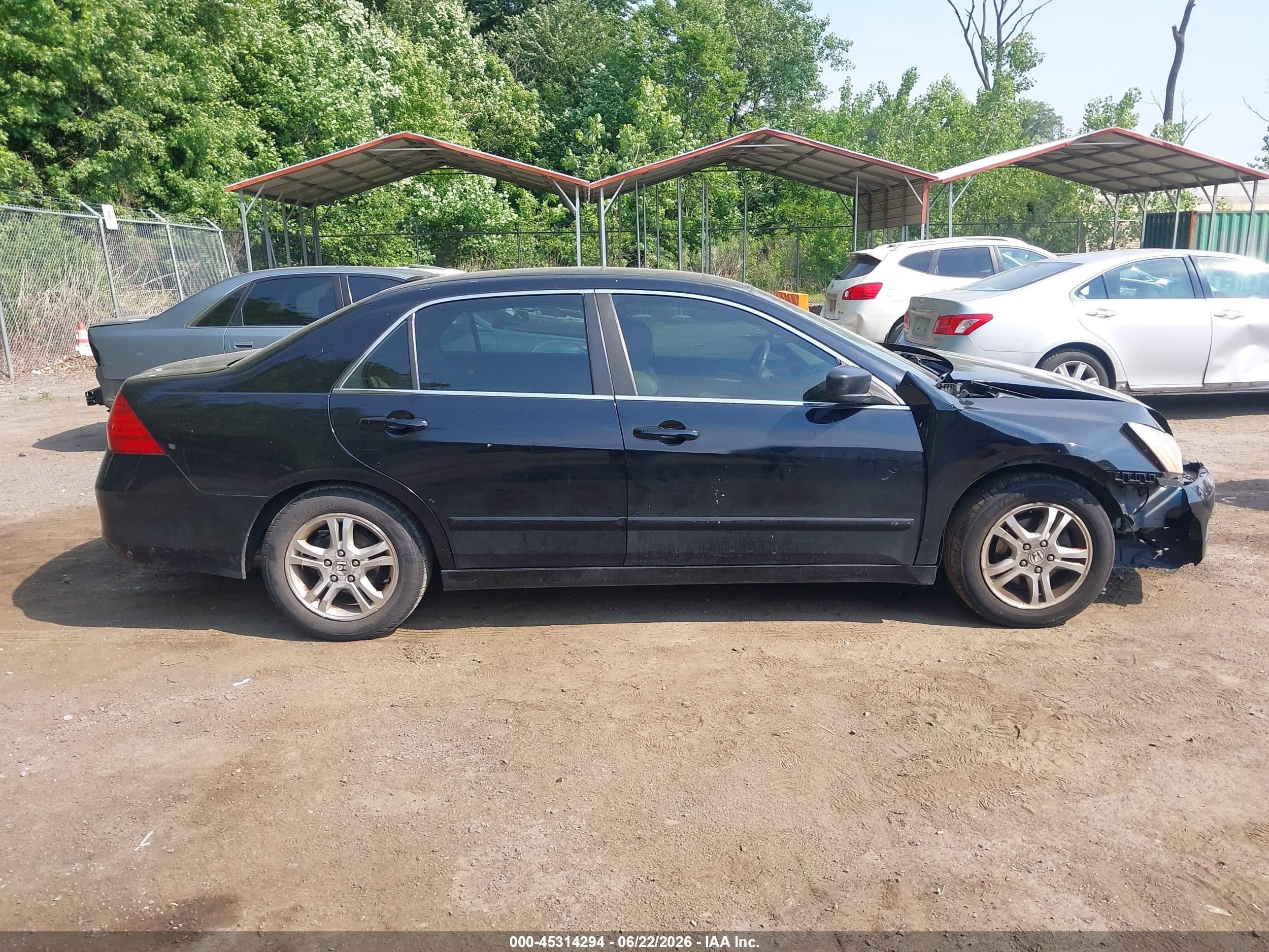 2006 Honda Accord 2.4 Ex Black vin: 1HGCM56866A139050