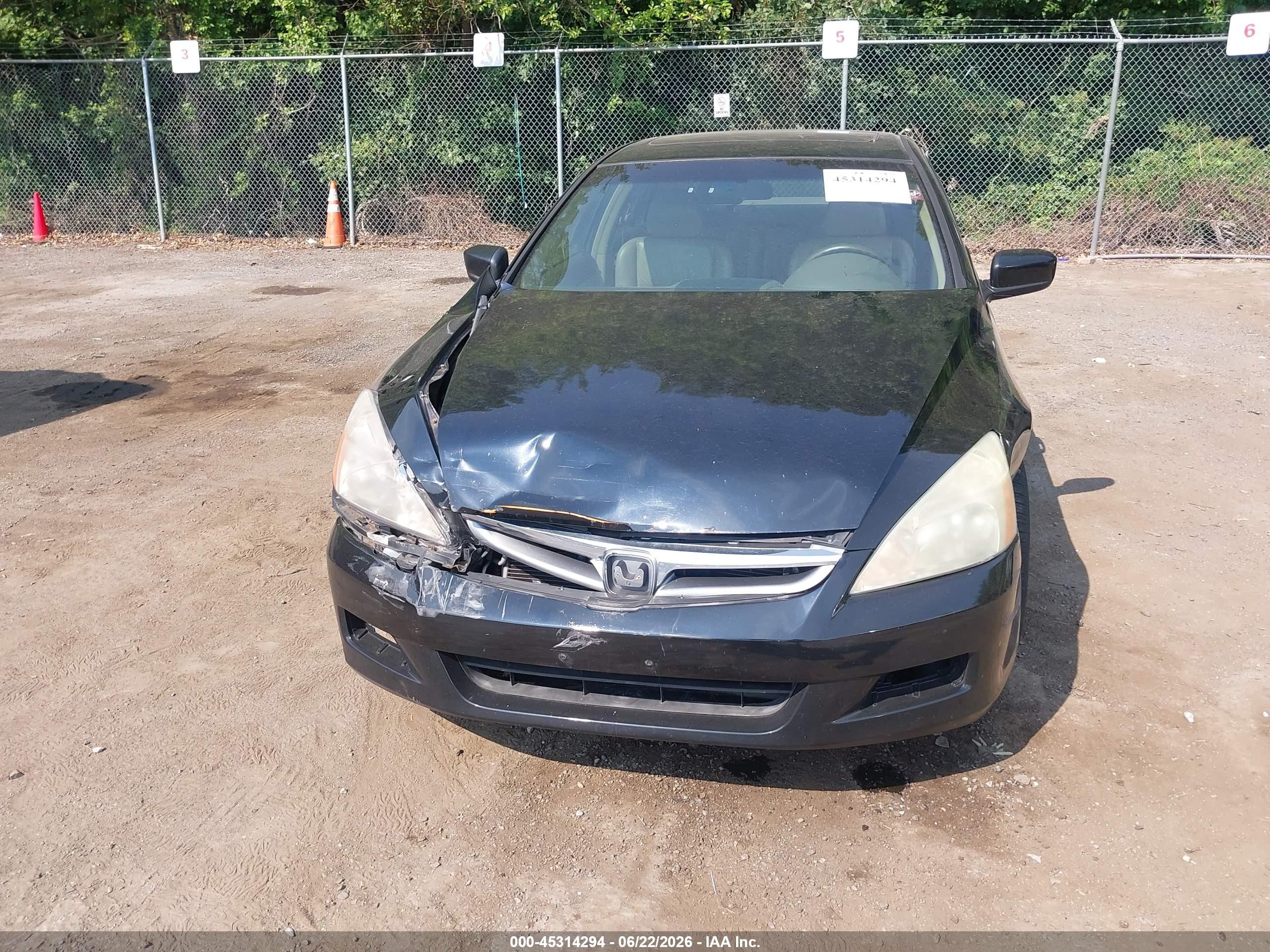 2006 Honda Accord 2.4 Ex Black vin: 1HGCM56866A139050