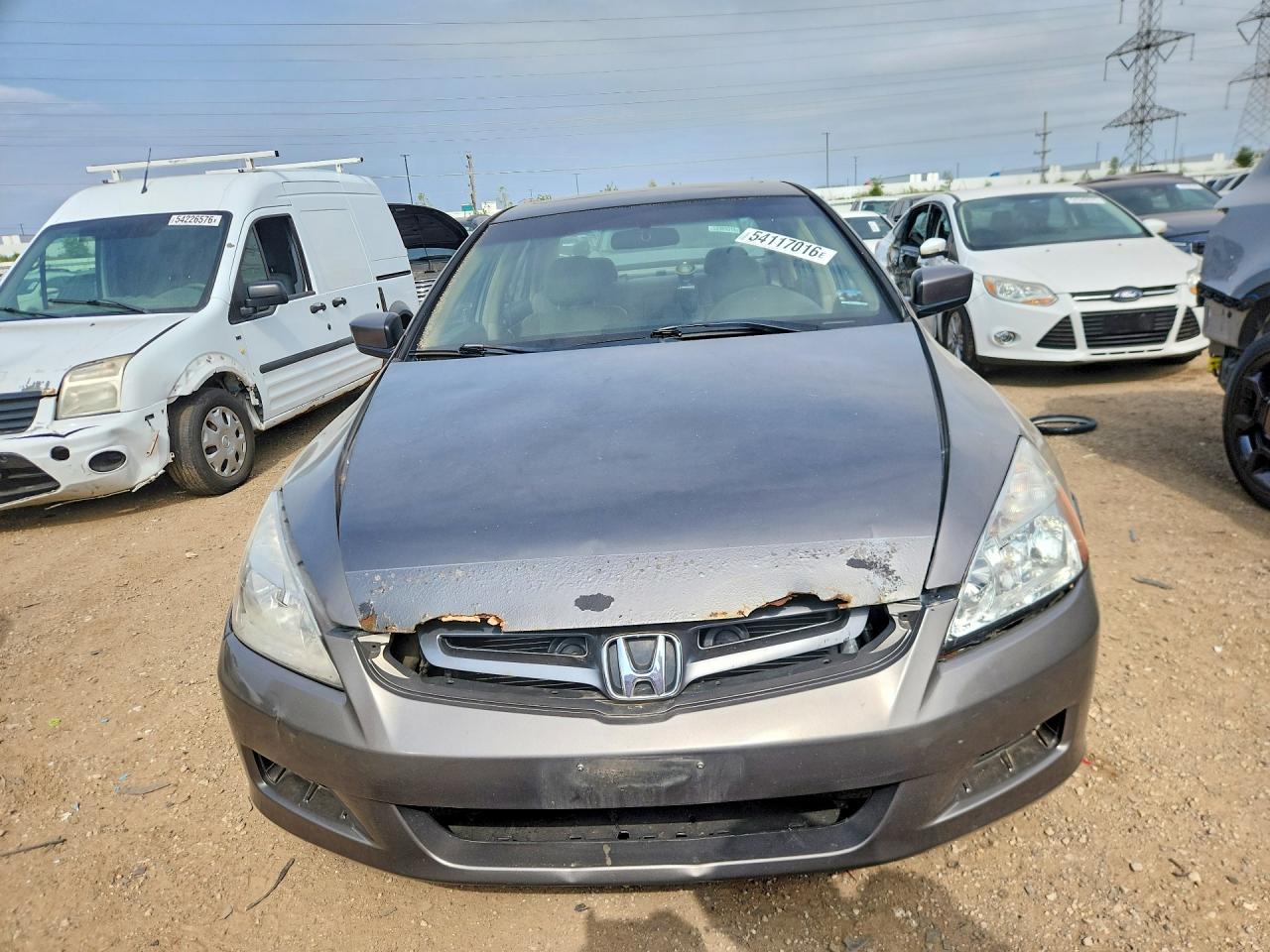 2006 Honda Accord Ex Gray vin: 1HGCM56866A176700