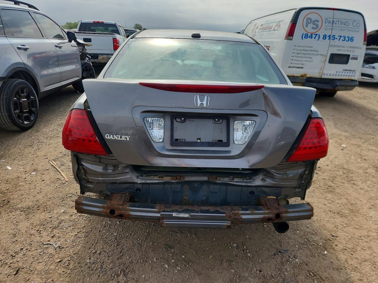 2006 Honda Accord Ex Gray vin: 1HGCM56866A176700
