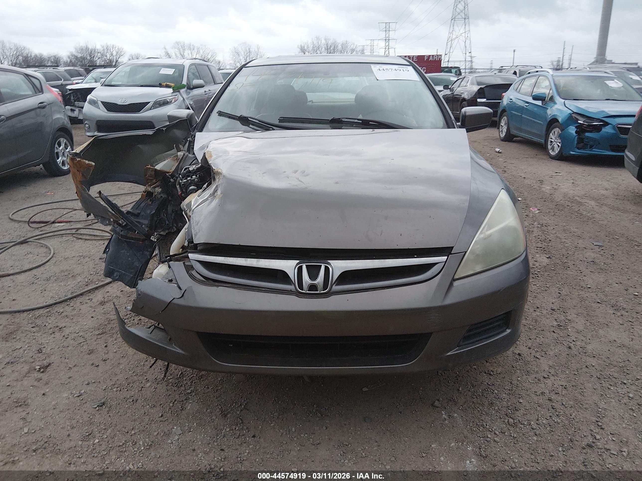2006 Honda Accord 2.4 Ex Gray vin: 1HGCM56866A176745