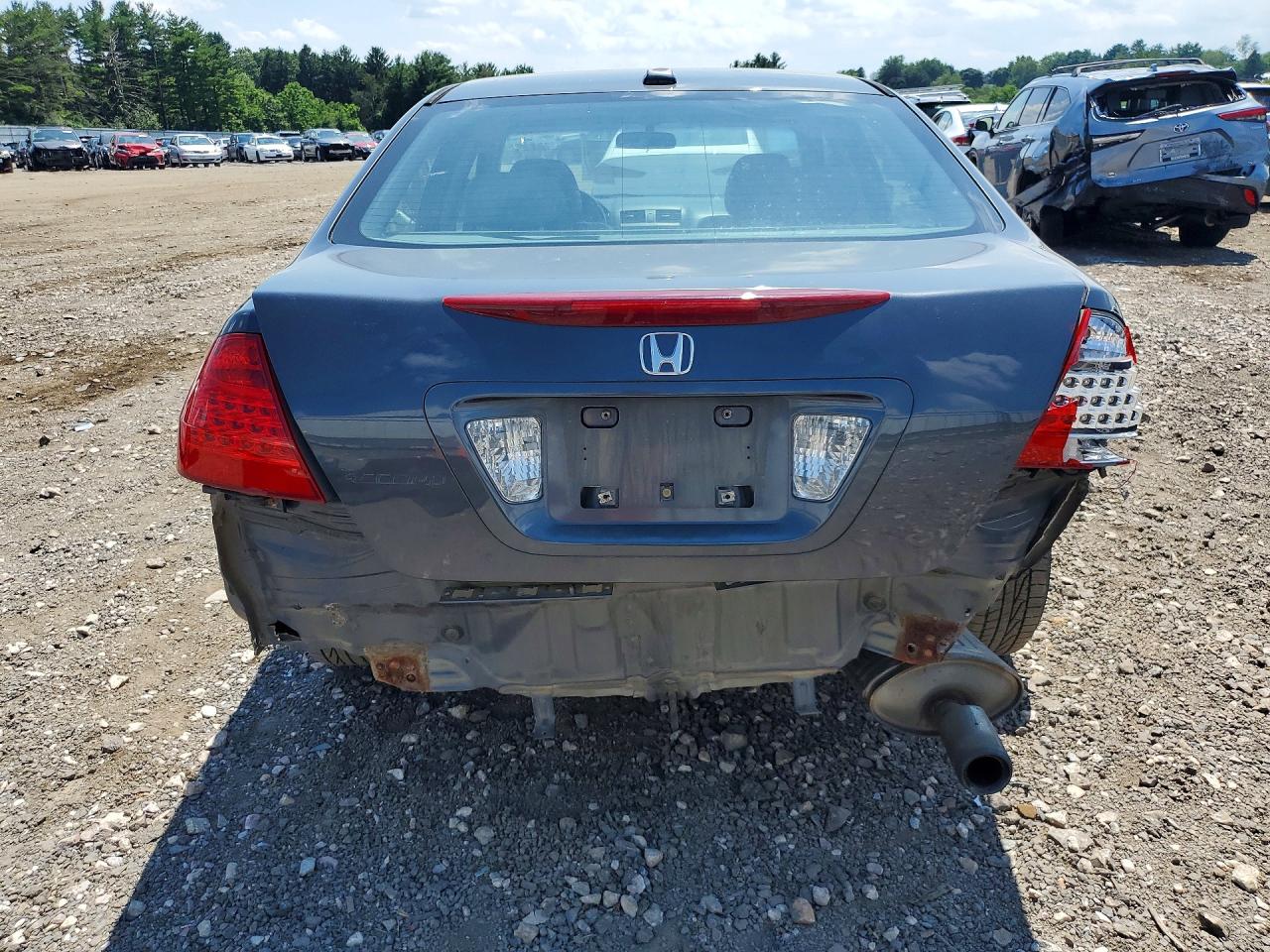 2007 Honda Accord Ex Blue vin: 1HGCM56867A031867