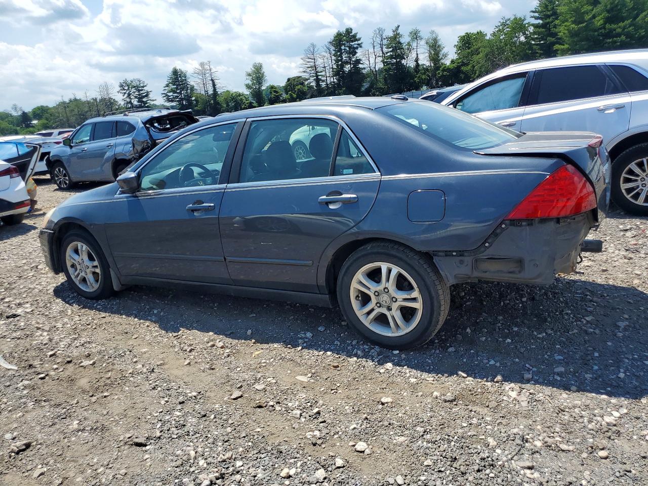 2007 Honda Accord Ex Blue vin: 1HGCM56867A031867
