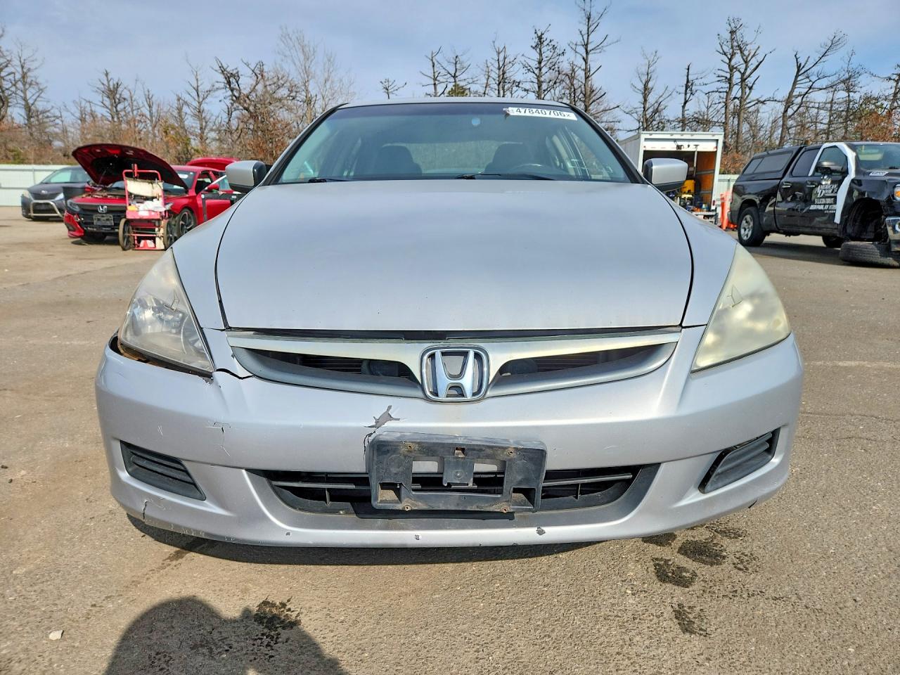 2008 Honda Accord Silver vin: 1HGCM56867A032923