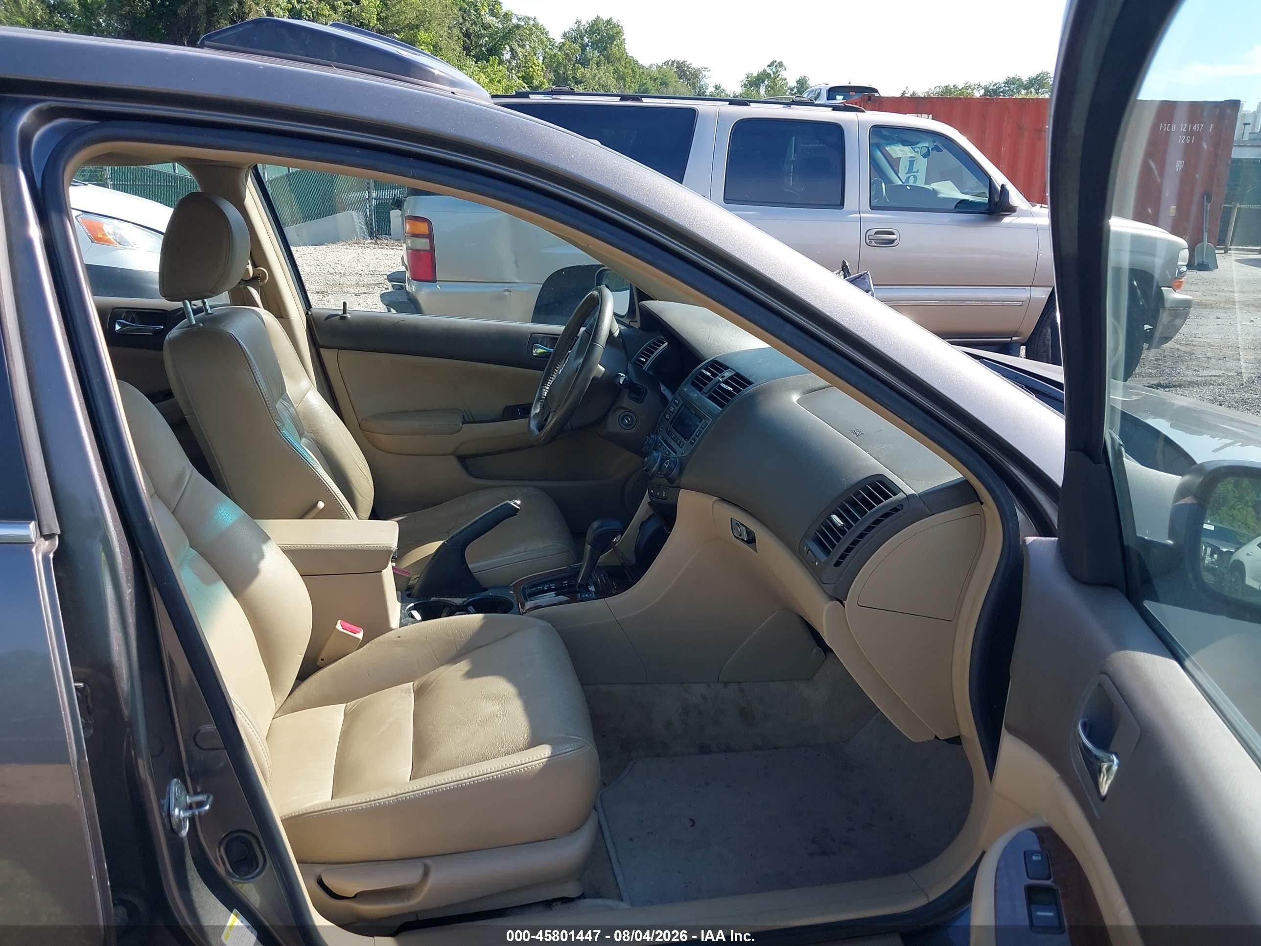 2007 Honda Accord 2.4 Ex Gray vin: 1HGCM56867A064917