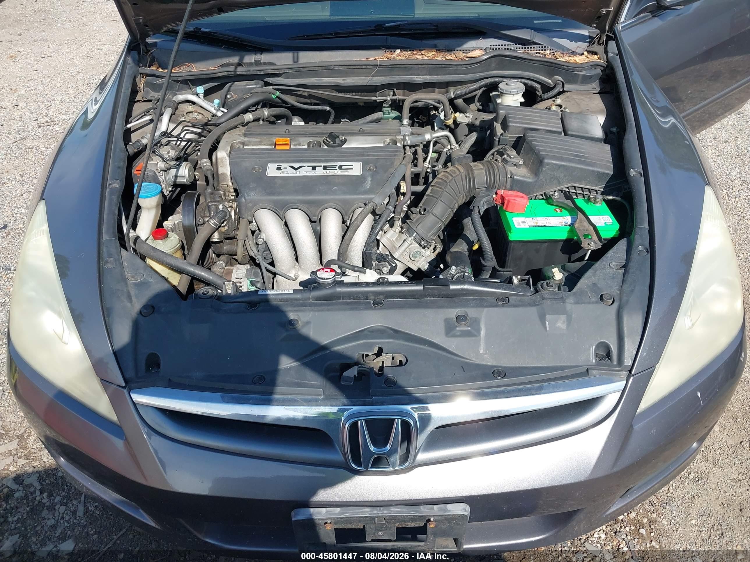 2007 Honda Accord 2.4 Ex Gray vin: 1HGCM56867A064917