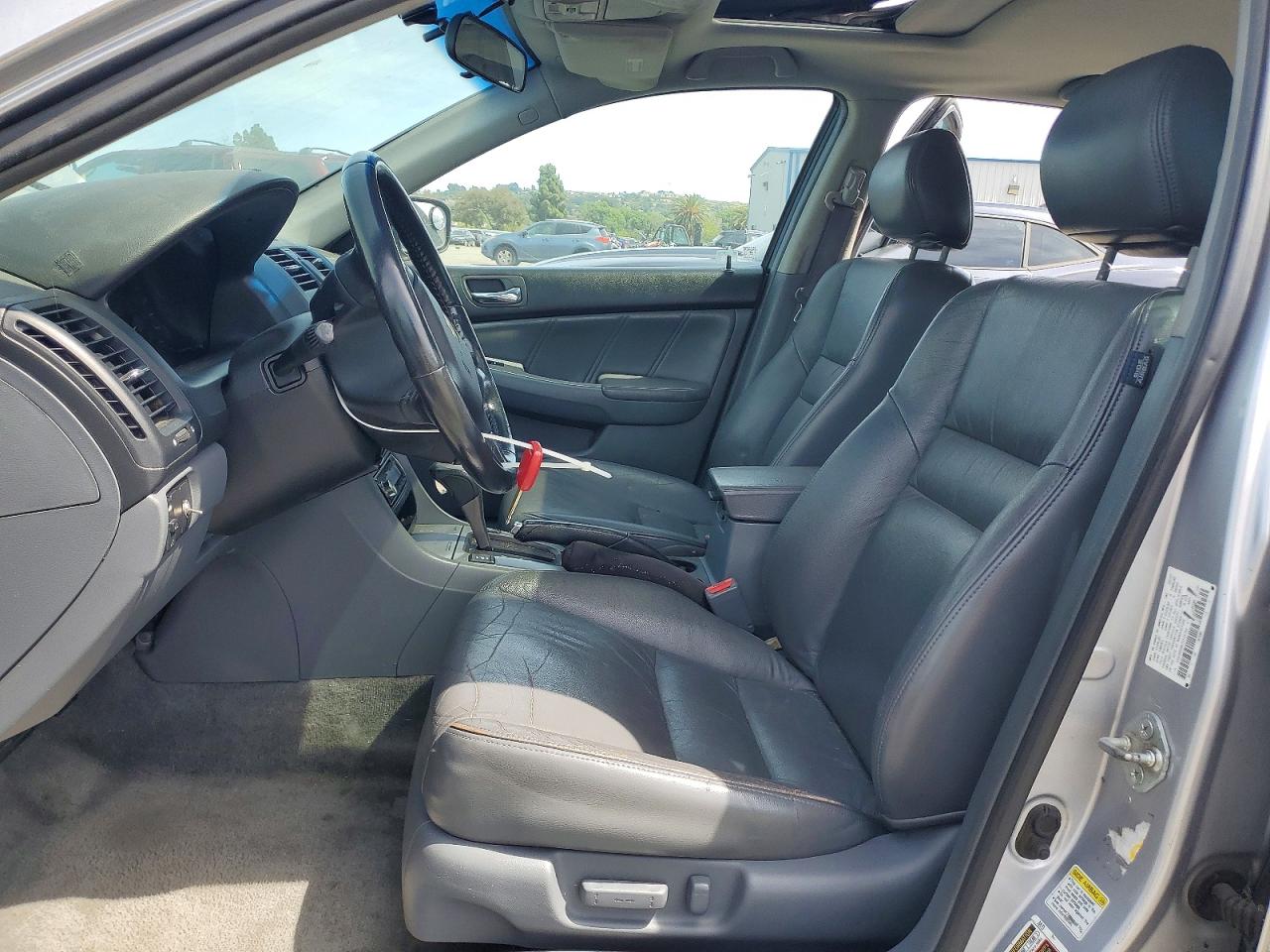 2007 Honda Accord Ex Silver vin: 1HGCM56867A124744