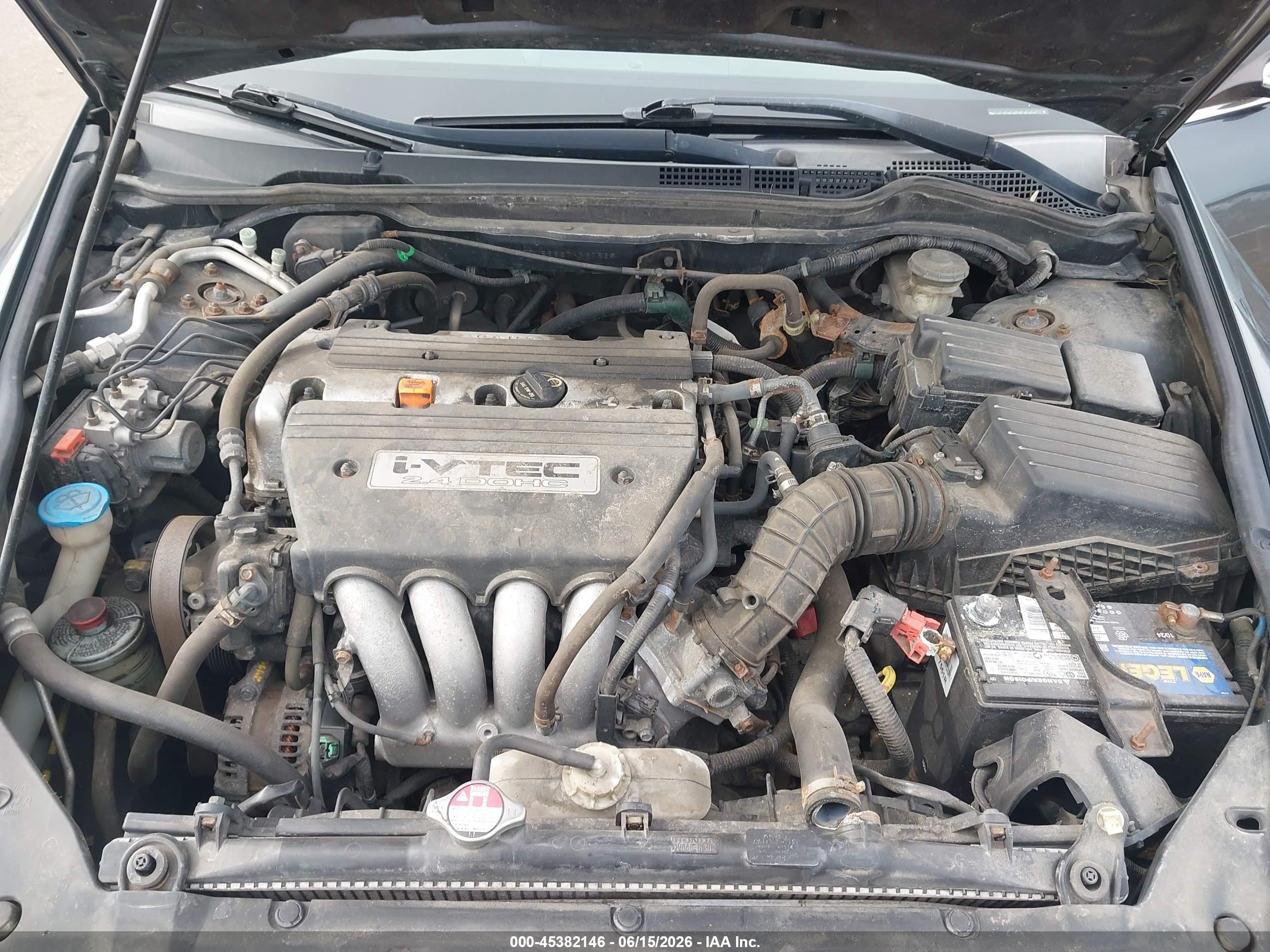 2007 Honda Accord 2.4 Ex Gray vin: 1HGCM56867A161566