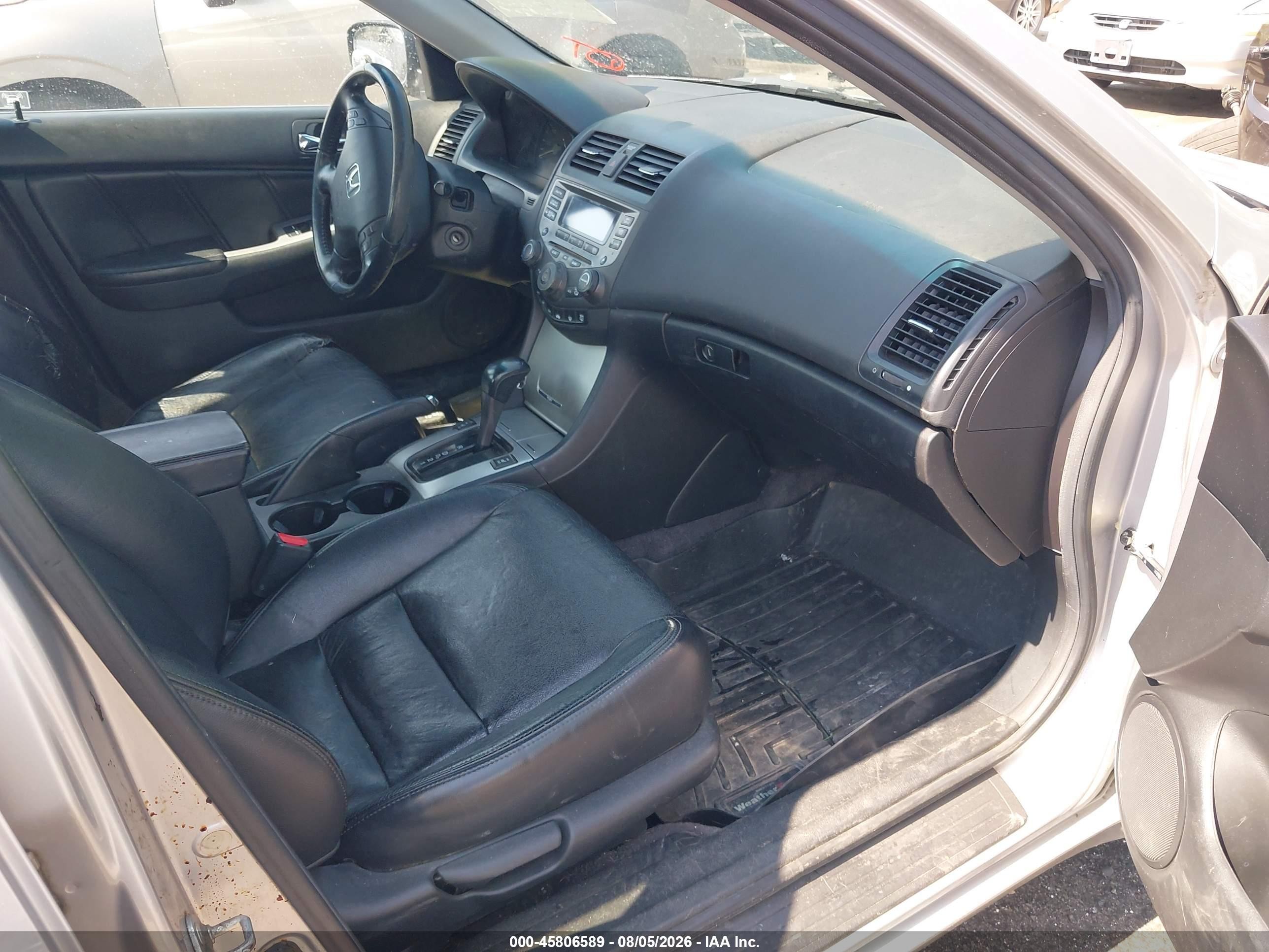 2007 Honda Accord 2.4 Ex Silver vin: 1HGCM56867A215898
