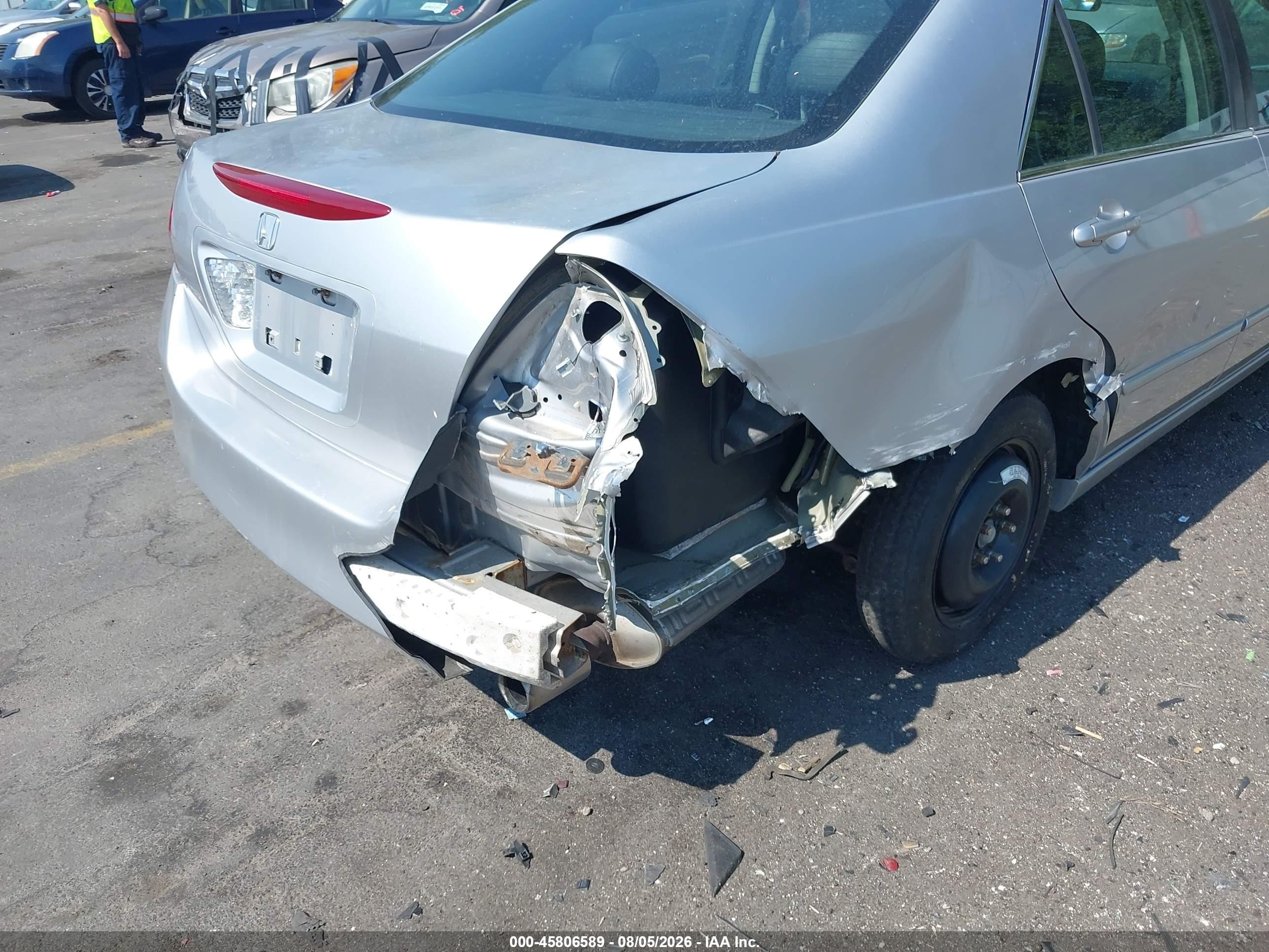 2007 Honda Accord 2.4 Ex Silver vin: 1HGCM56867A215898