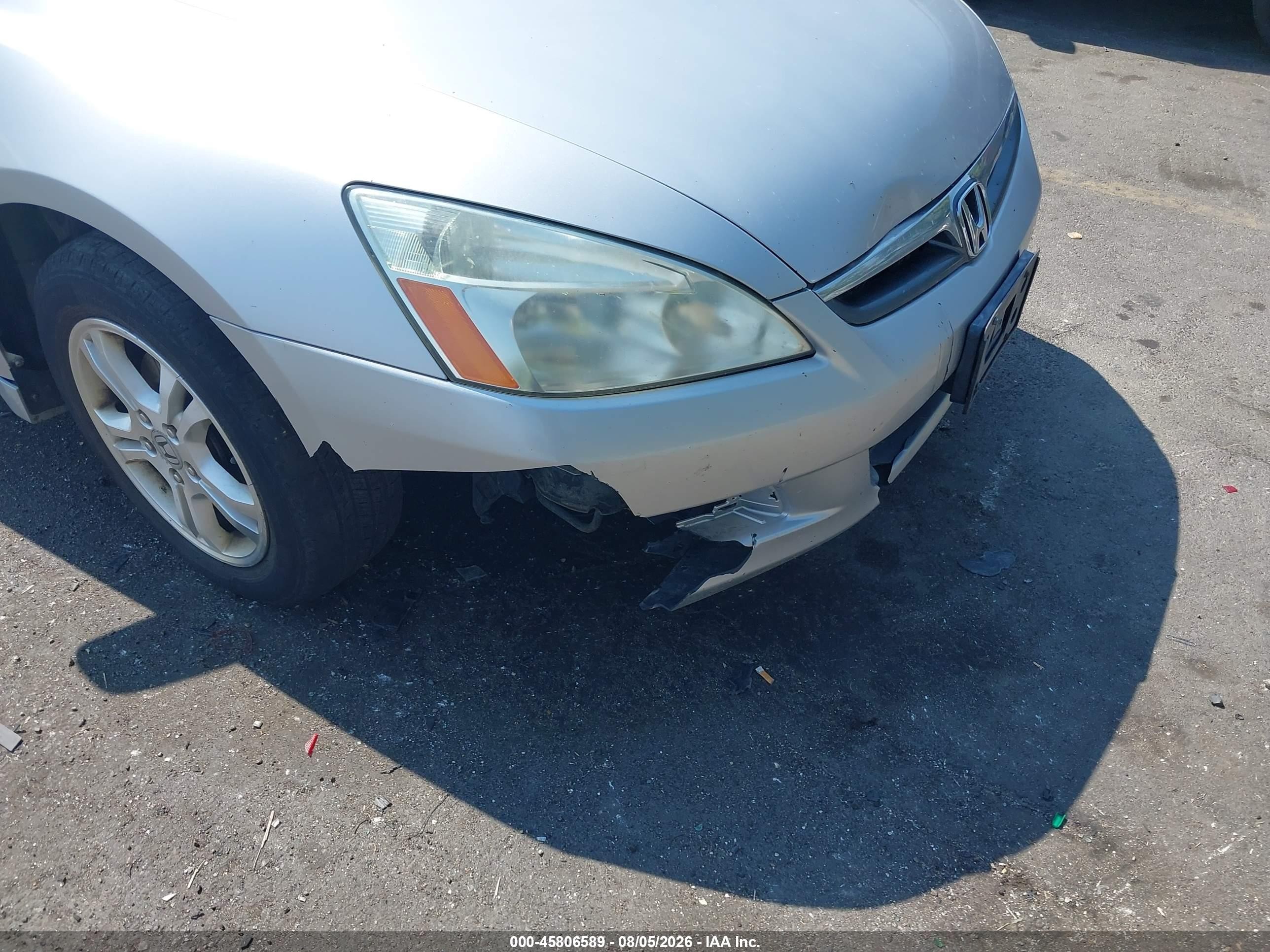 2007 Honda Accord 2.4 Ex Silver vin: 1HGCM56867A215898