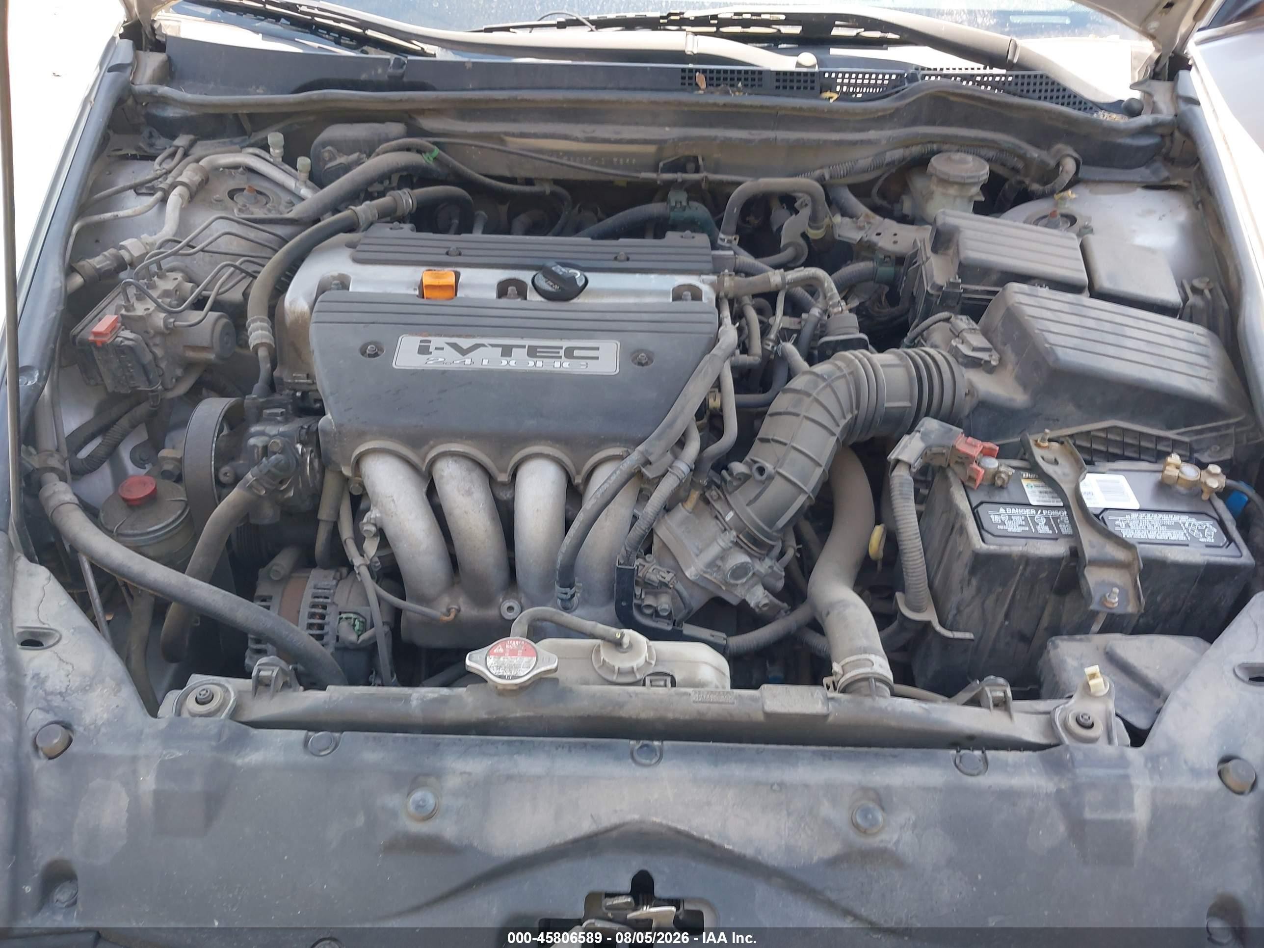 2007 Honda Accord 2.4 Ex Silver vin: 1HGCM56867A215898